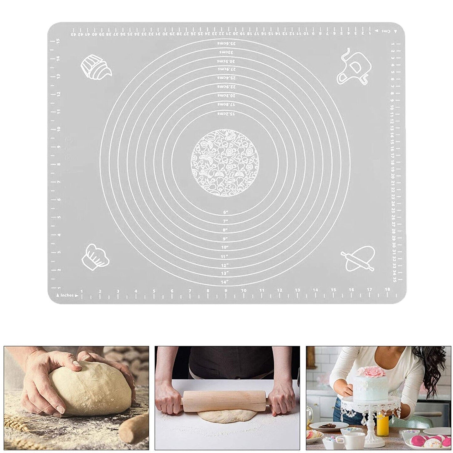 Silicone Baking Mat for Oven Use Non-Stick Pastry Rolling Sheet