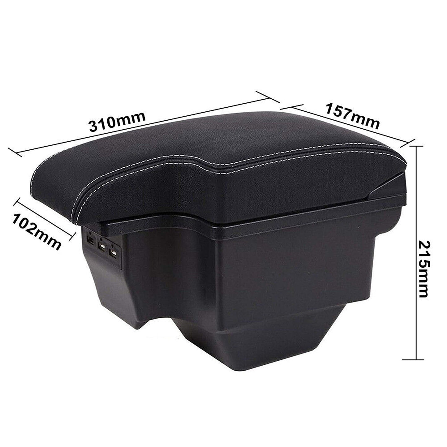 Center Console Armrest Box with USB Charging for MG ZS 2017-2022