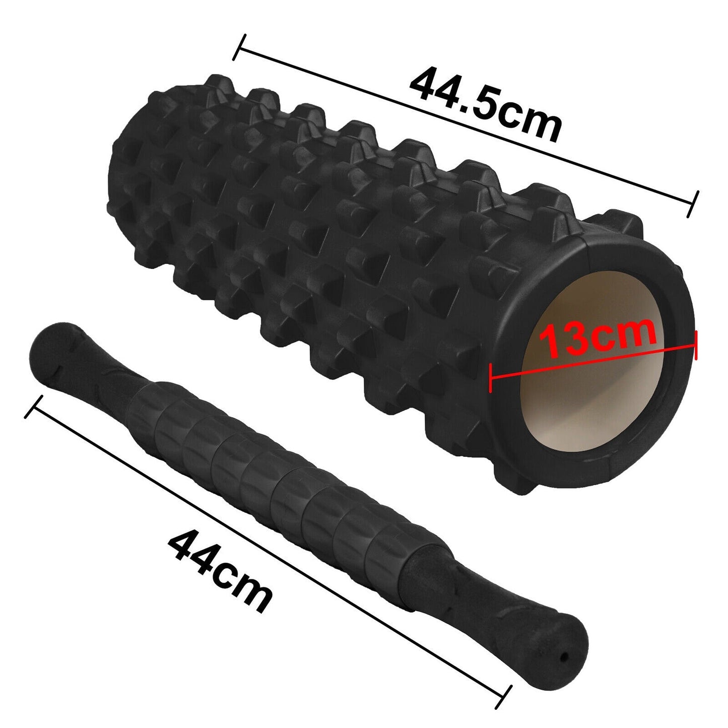 Foam Roller Yoga Set with Massage Ball and Resistance Band