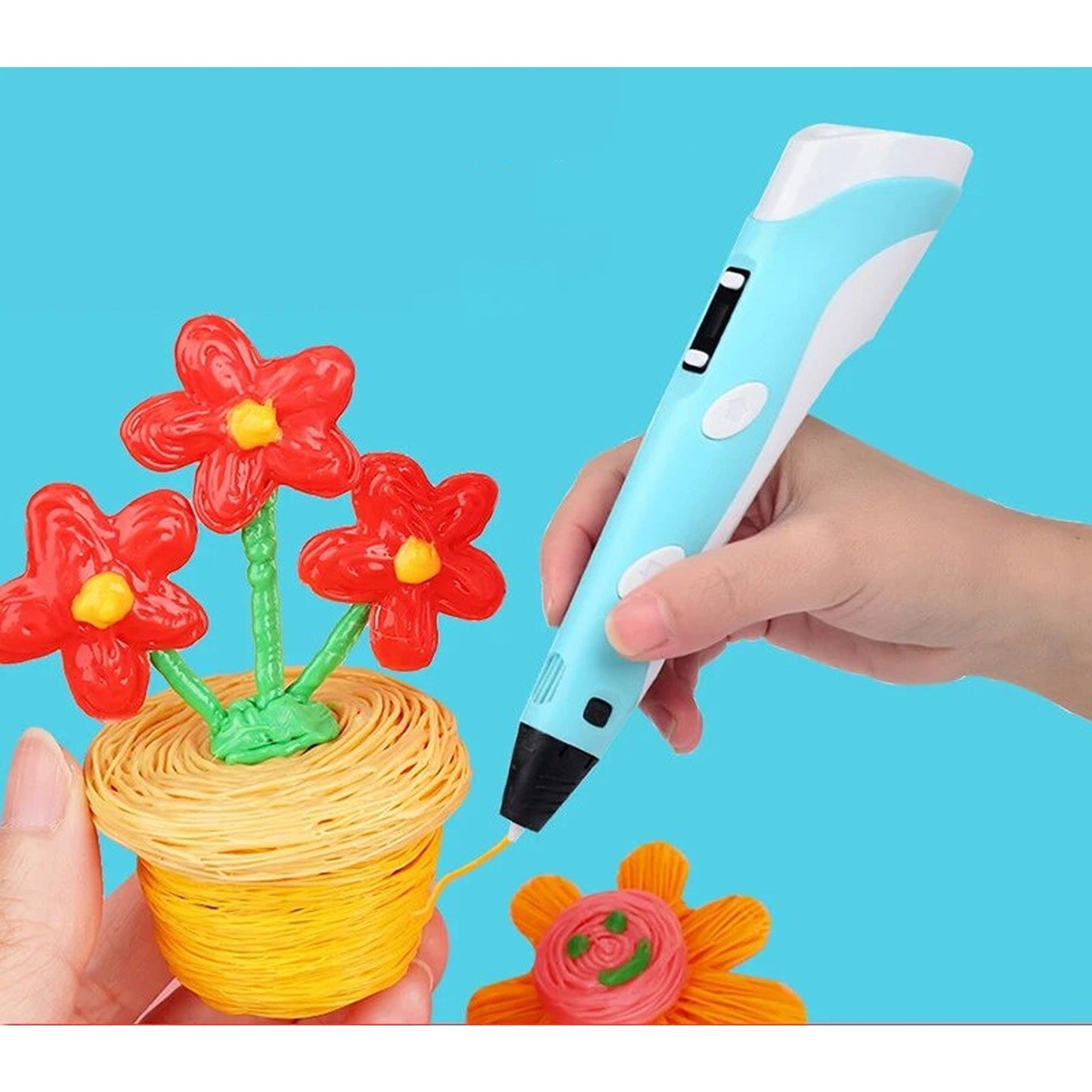 3D Doodle Pen with LCD Screen and Free Filaments Set