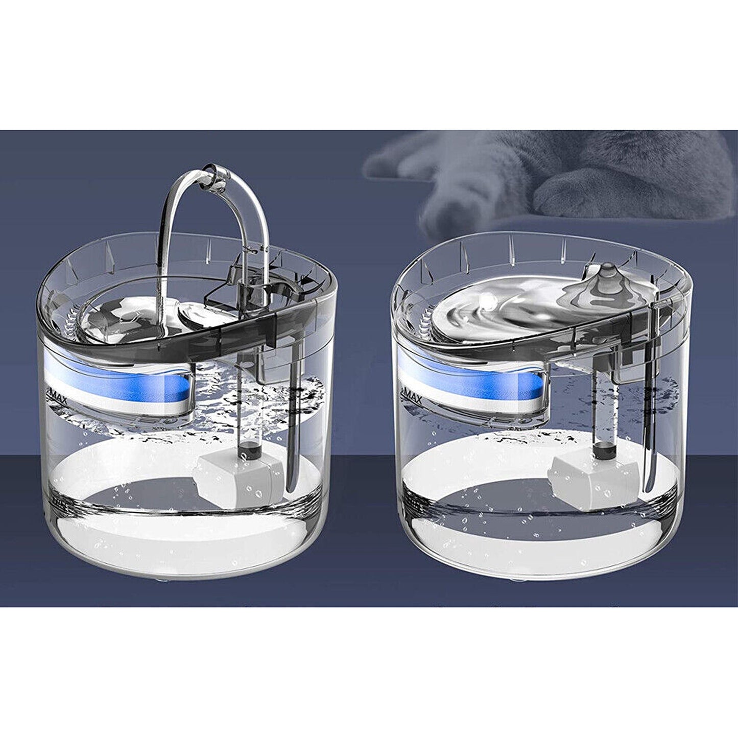 Automatic Electric 2L Pet Water Fountain Cat Dog Sensor Drink Dispenser Filter