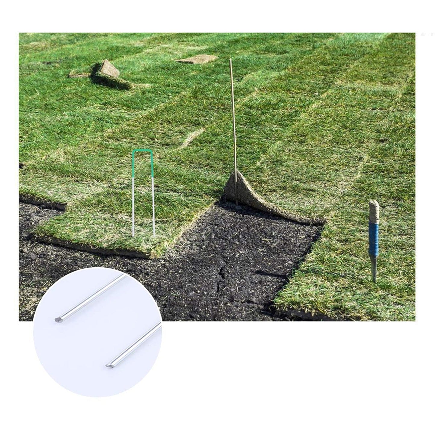 Synthetic Lawn Pegs U Pegs for Artificial Turf and Weed Mat Installation
