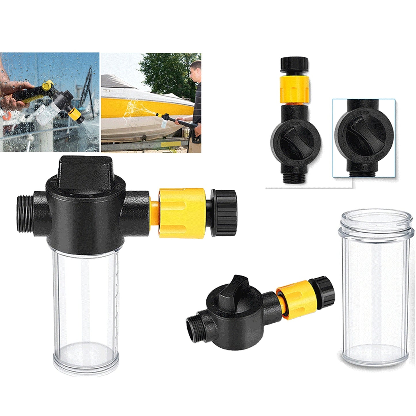 High Pressure Boat Engine Flush Mixer with Flow Valve
