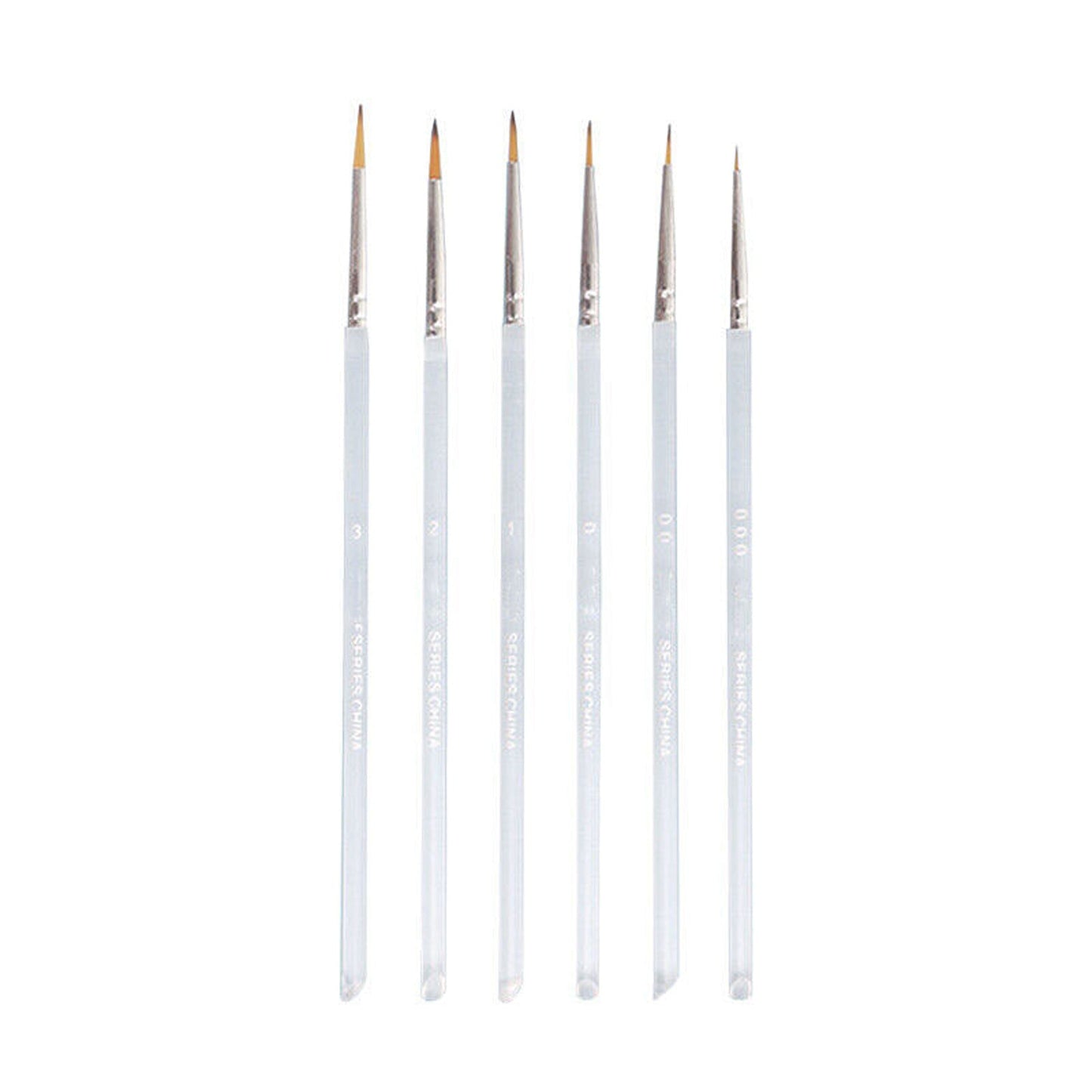 6pcs Fine Detail Paint Brushes for Miniature Art and Models