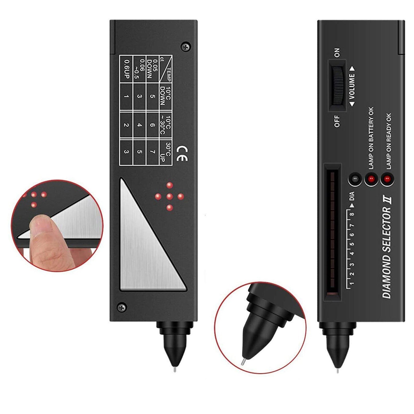 Gemstone Diamond Tester with LED Audio Selector Tool