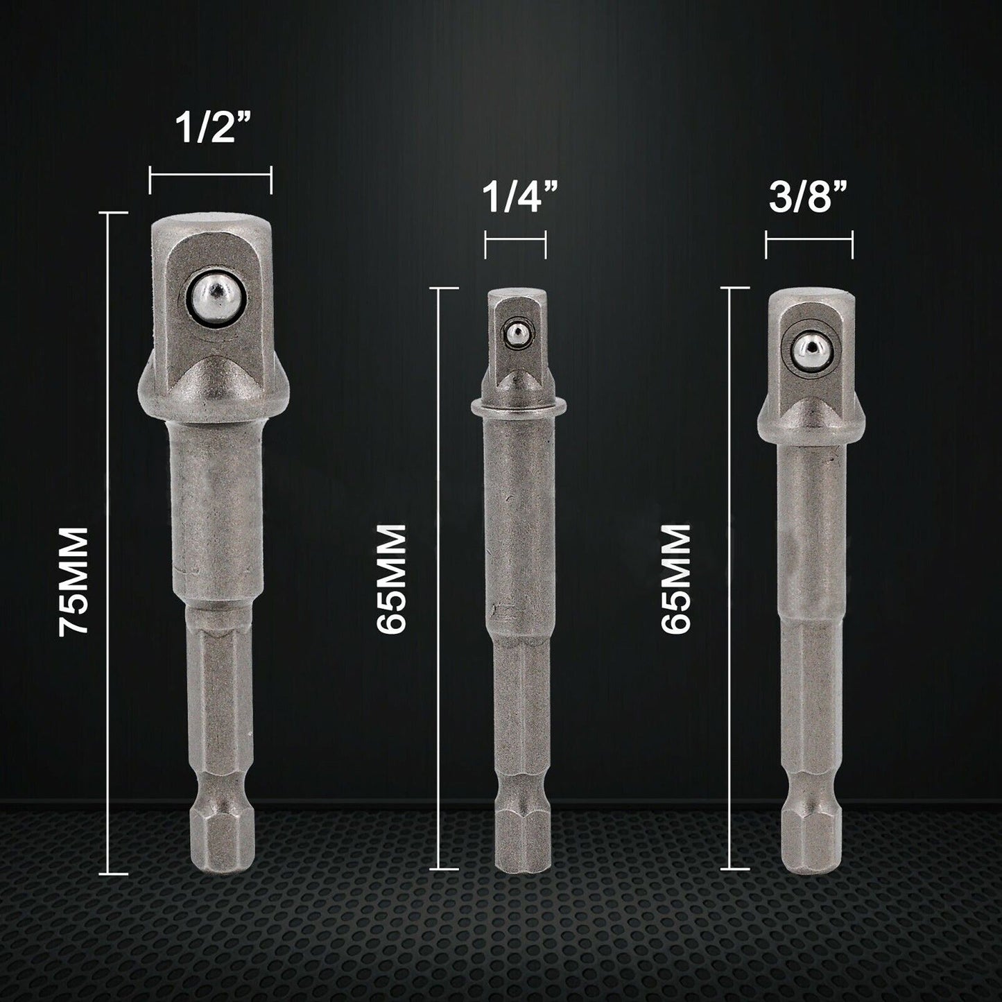 Magnetic Nut Driver Set Socket Power Tool Drill Bit Adapter