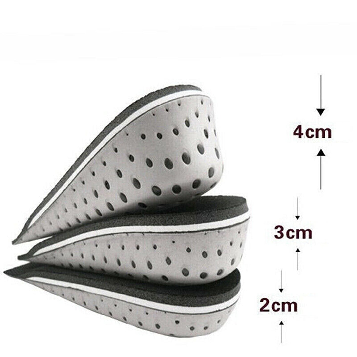 2pcs Height Increase Cushion Insoles Heel Lift Insert Shoe Pad