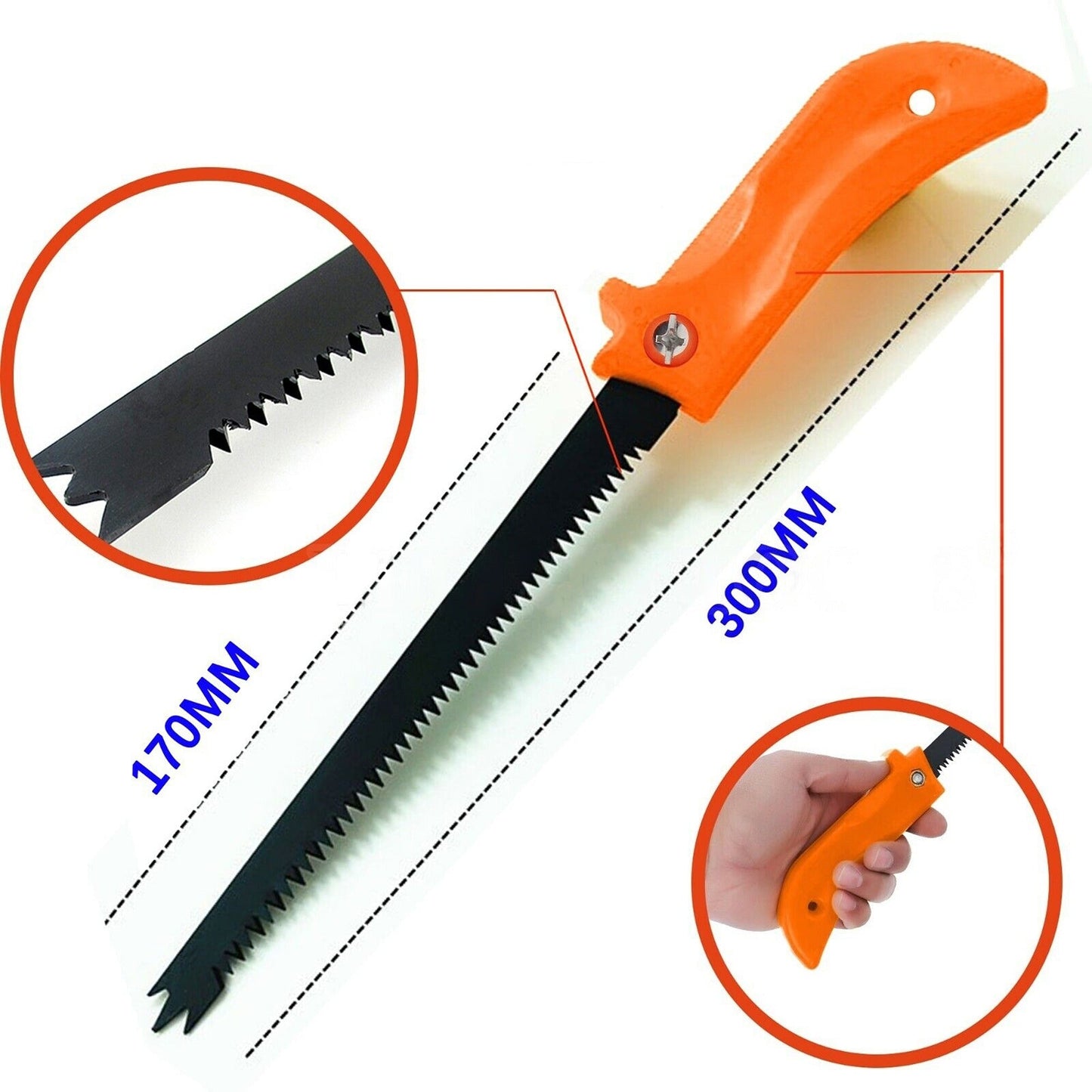 Plaster Handling Wallboard Saw with Double Ground Teeth Blade 170mm