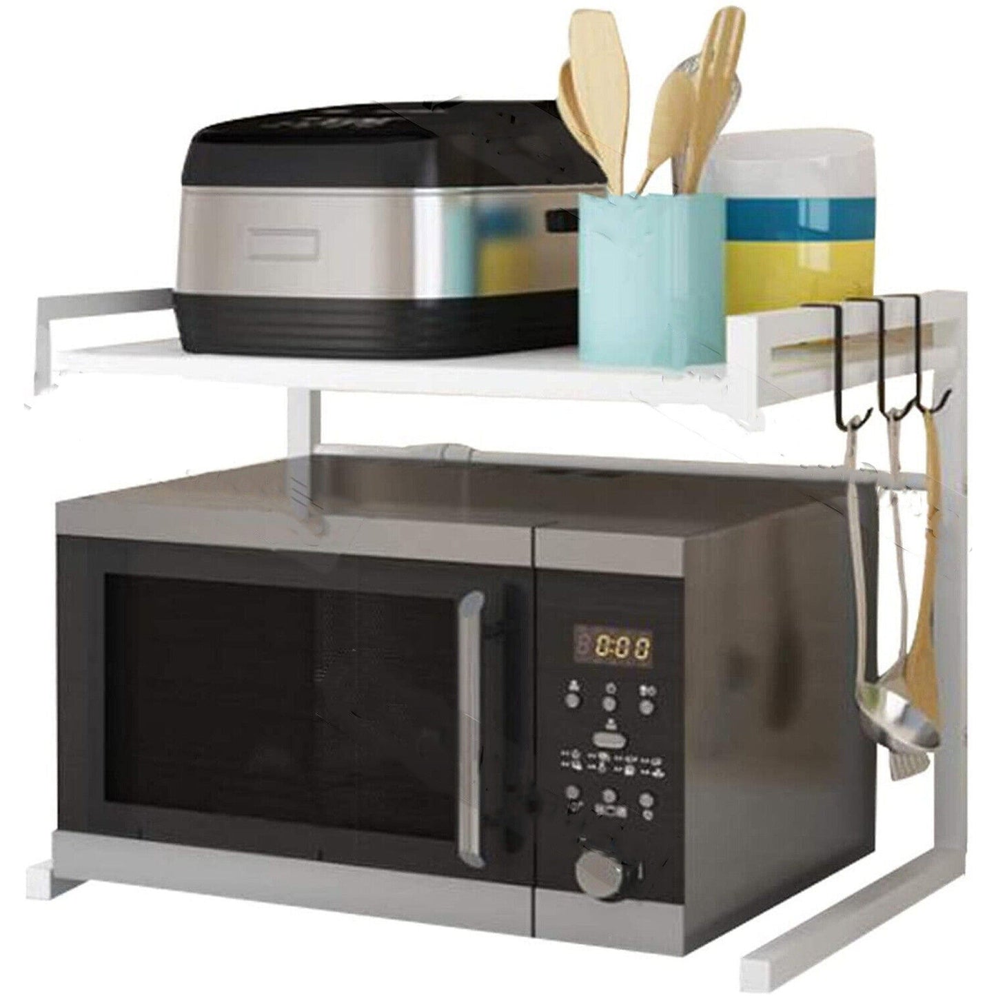 Microwave Oven Storage Rack Kitchen Organiser Shelf