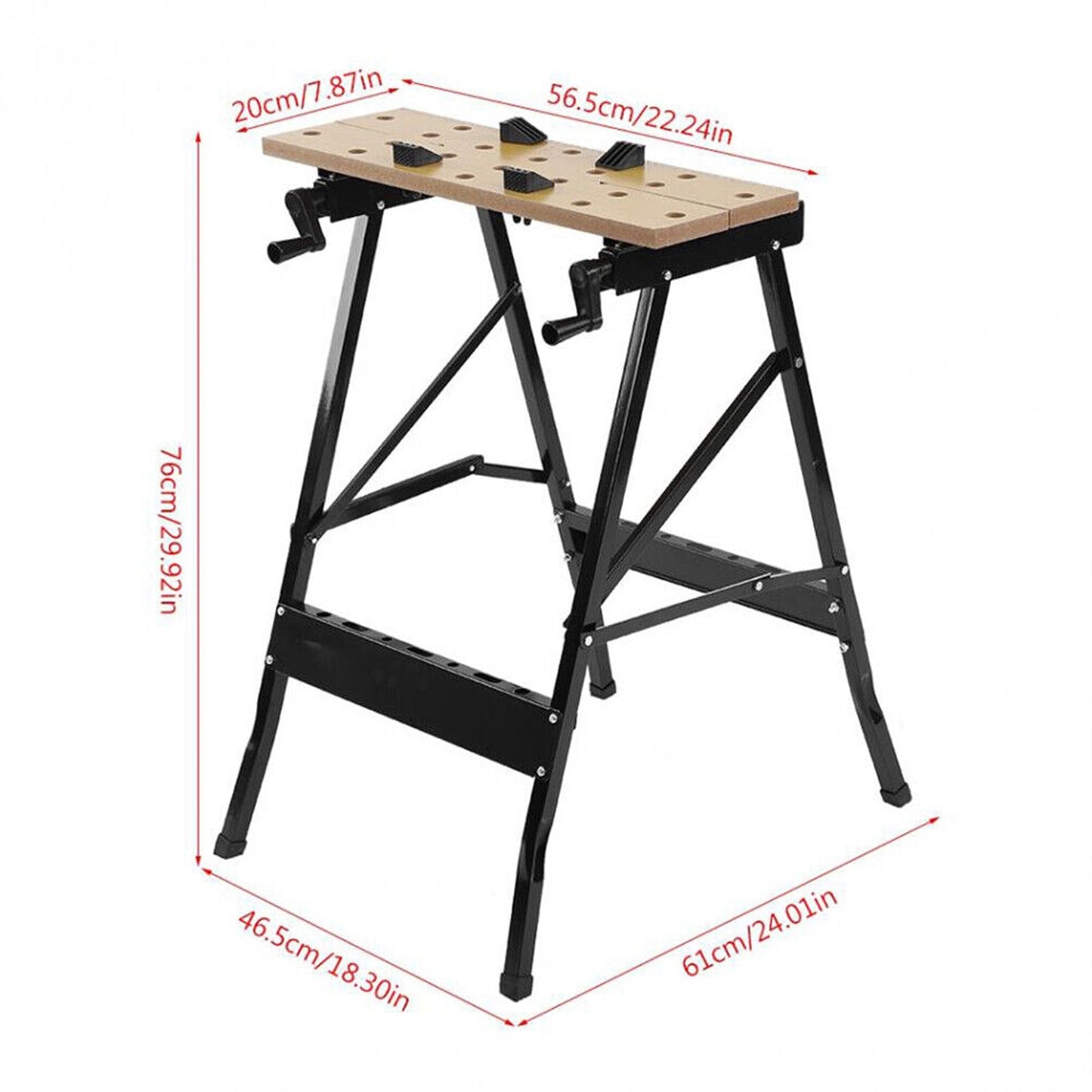 Swivel Clamp Folding Workbench Adjustable Table