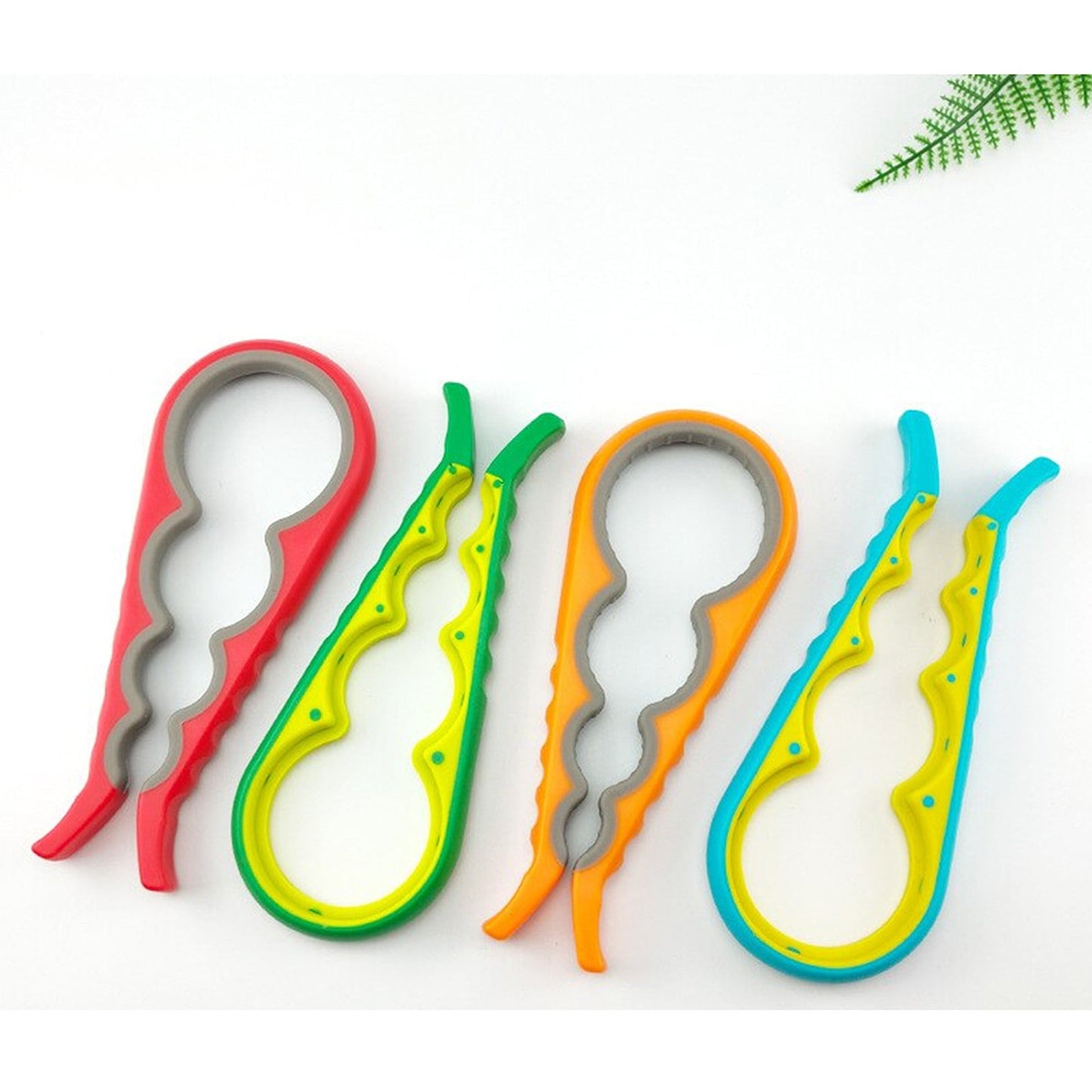 4-in-1 Multi-Purpose Rubber Jar Lid Opener for Arthritis Bottle Can Twister