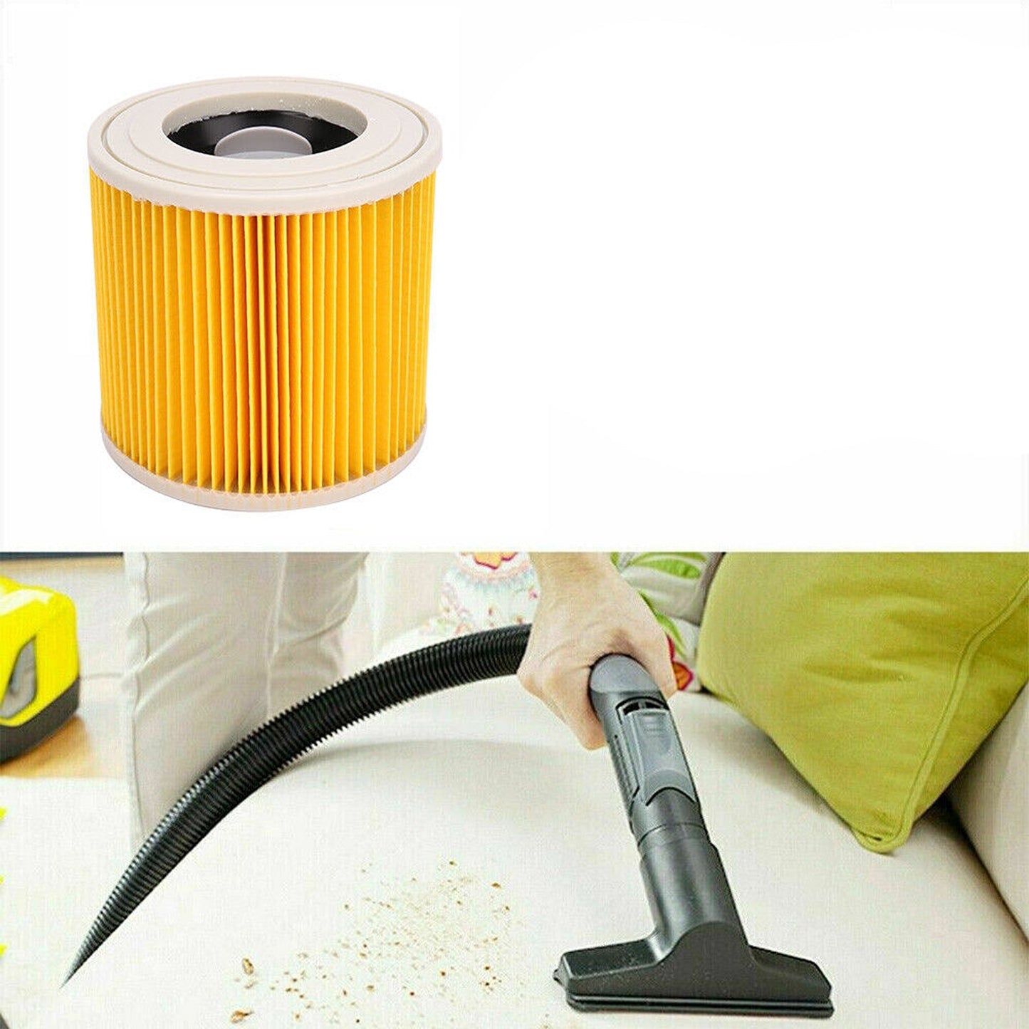 Wet and Dry Vacuum Cleaner Filter Set for Karcher WD WD2 WD3 Series