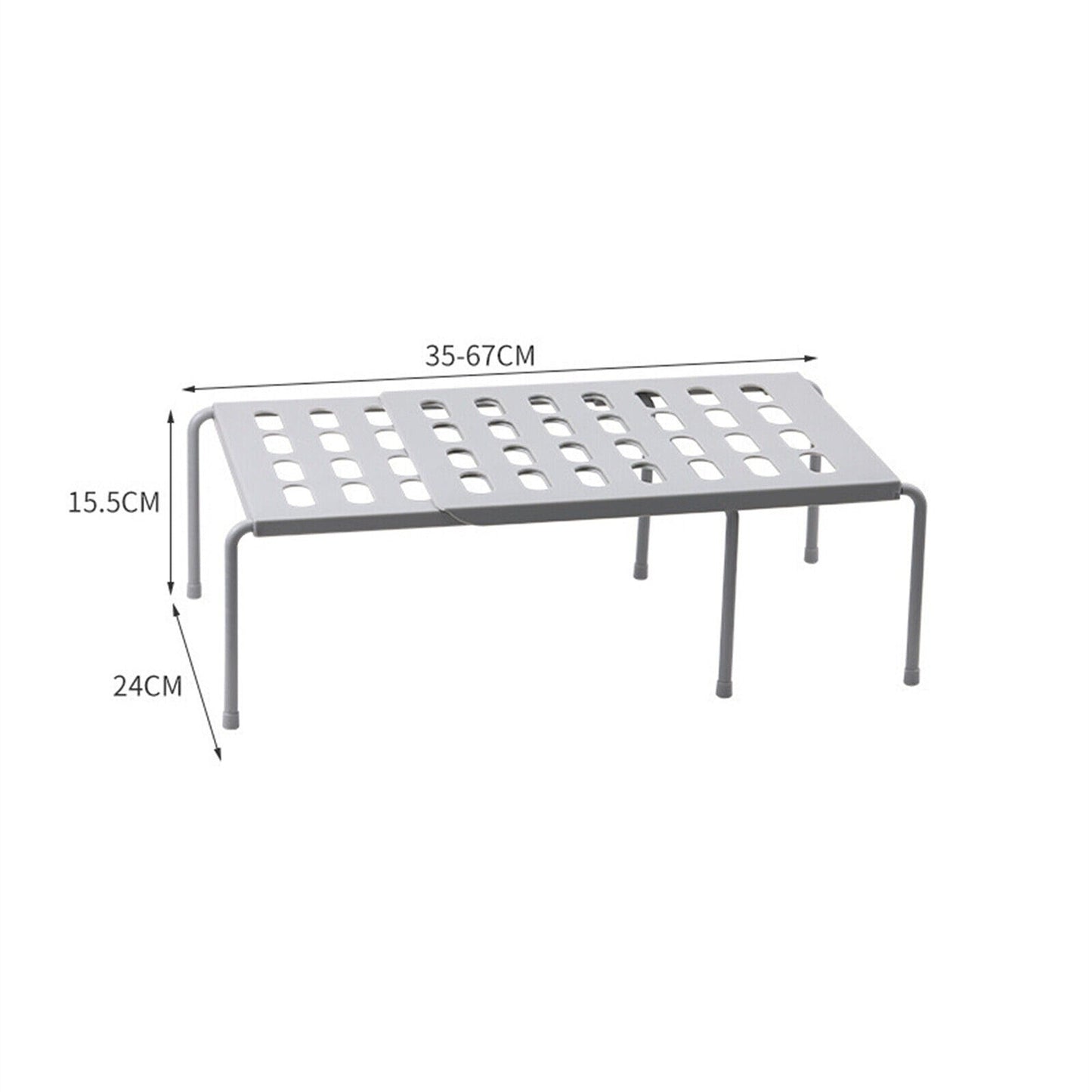 Adjustable Kitchen Cupboard Storage Organizer Pantry Shelf Holder