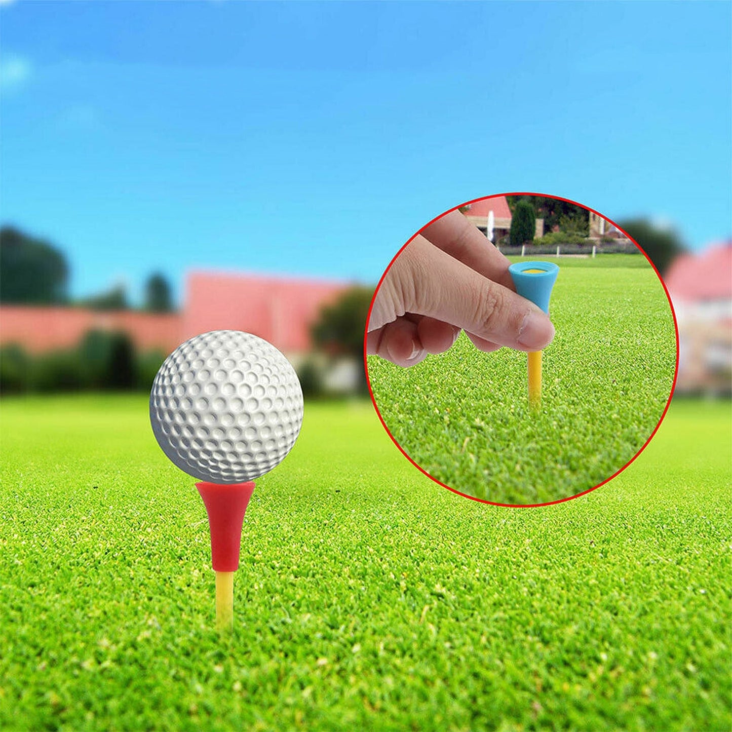 100pcs Durable Multi-Color Plastic Golf Tees