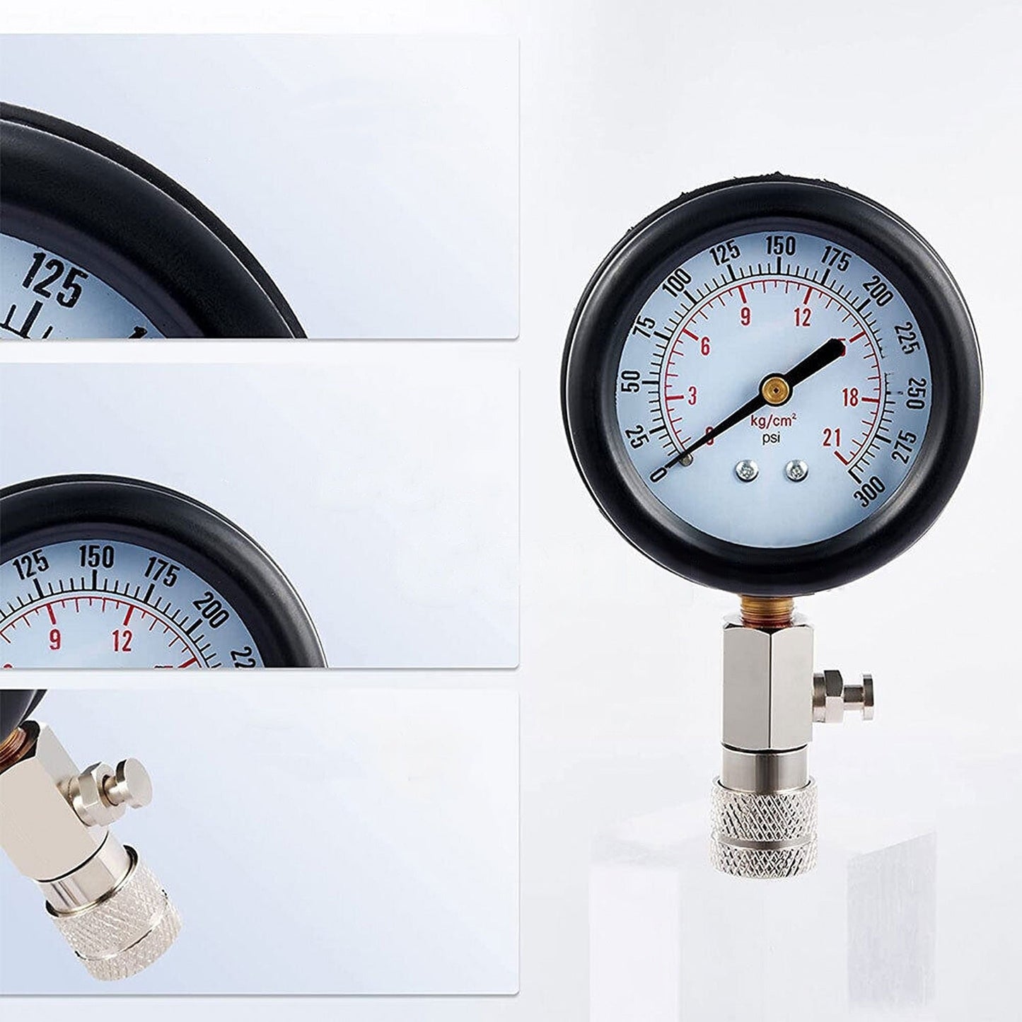 Compression Tester Kit for Car Engines Petrol Pressure Meter Automotive