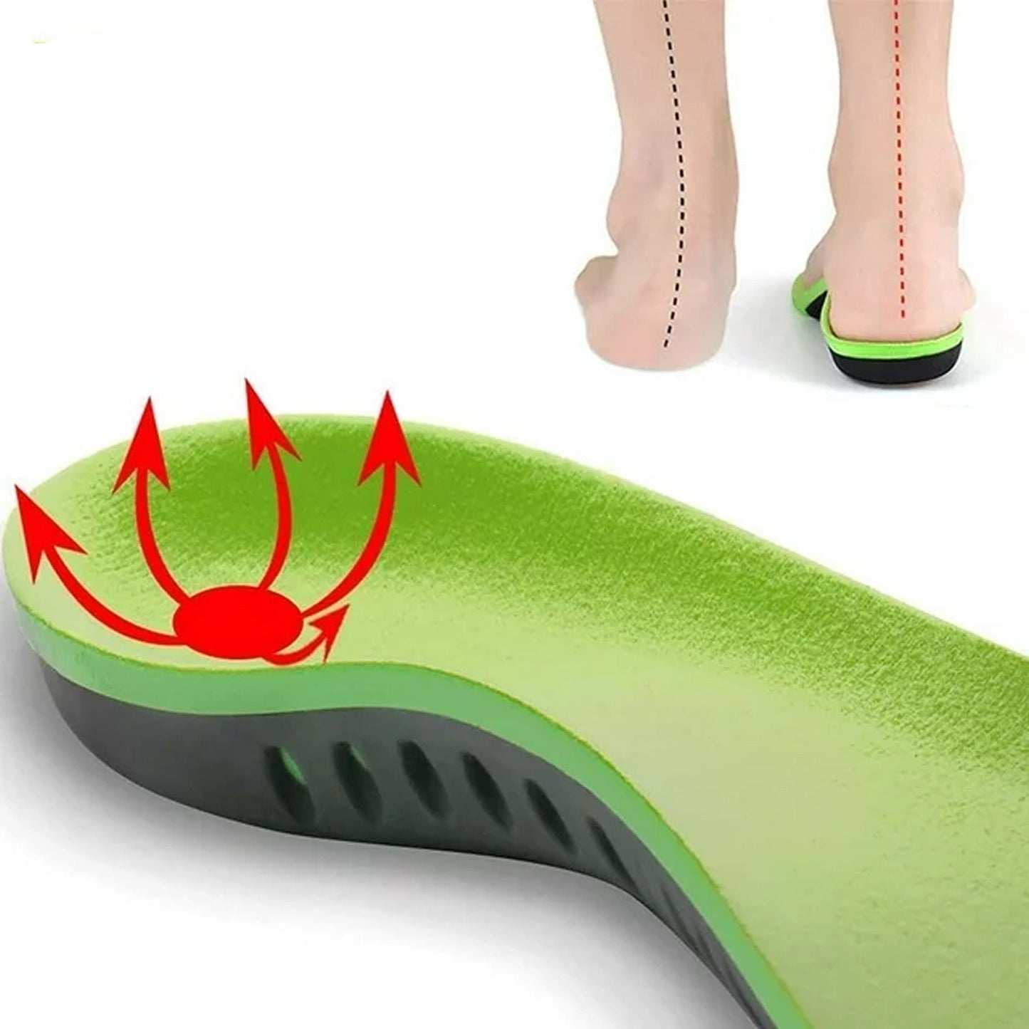 Arch Support Insoles Flat Foot Feet Plantar Insert Pad