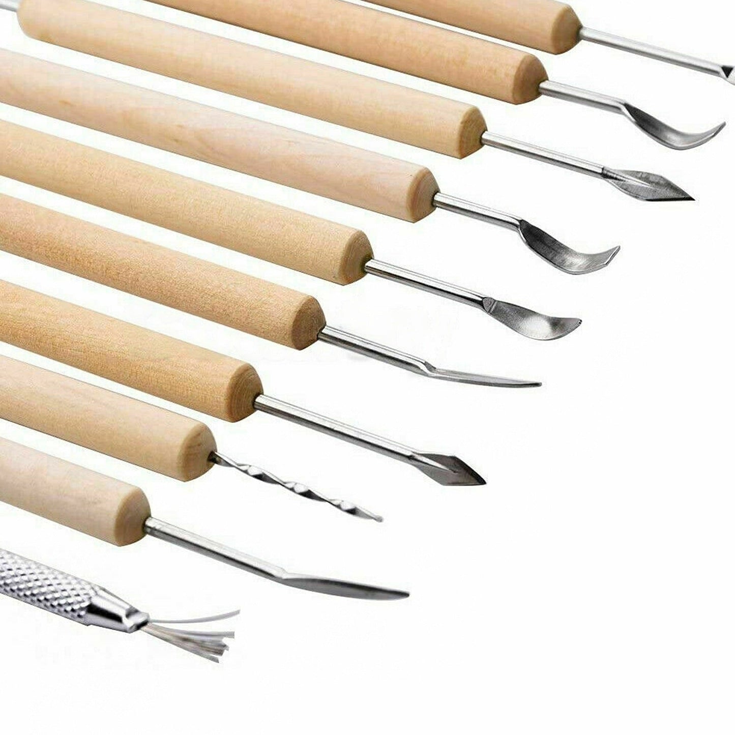 11pcs Pottery Sculpture Tools Clay Carving Set DIY Polymer