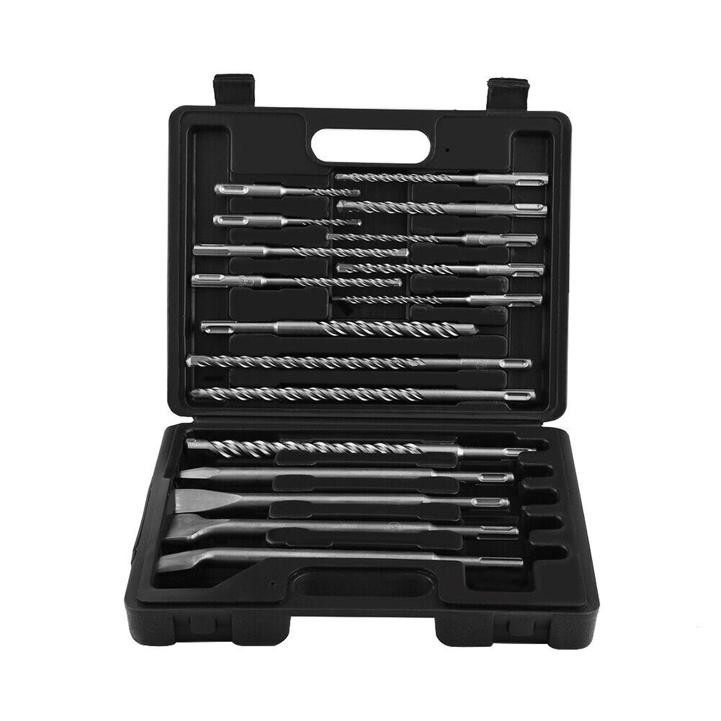 17pcs Masonry SDS PLUS Rotary Hammer Drill and Chisel Bit Set