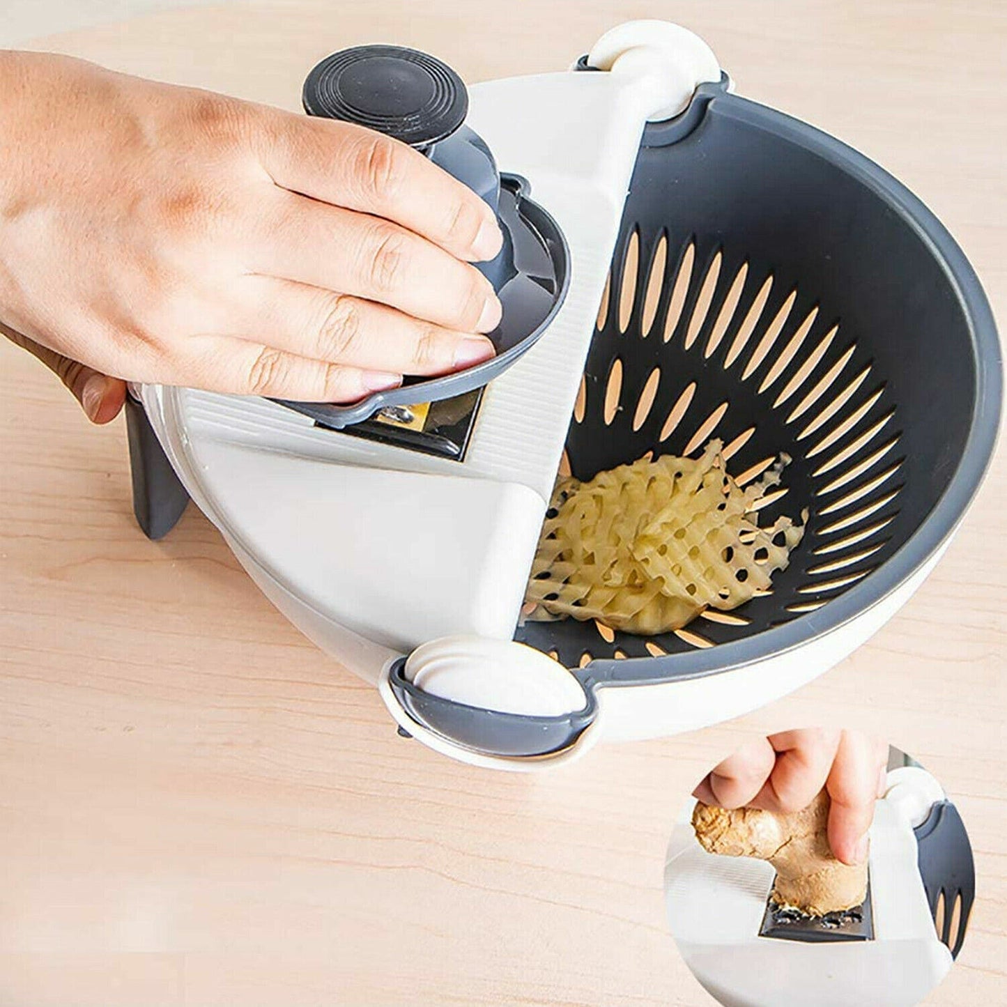 9-in-1 Multi-Function Kitchen Slicer for Vegetables and Fruits