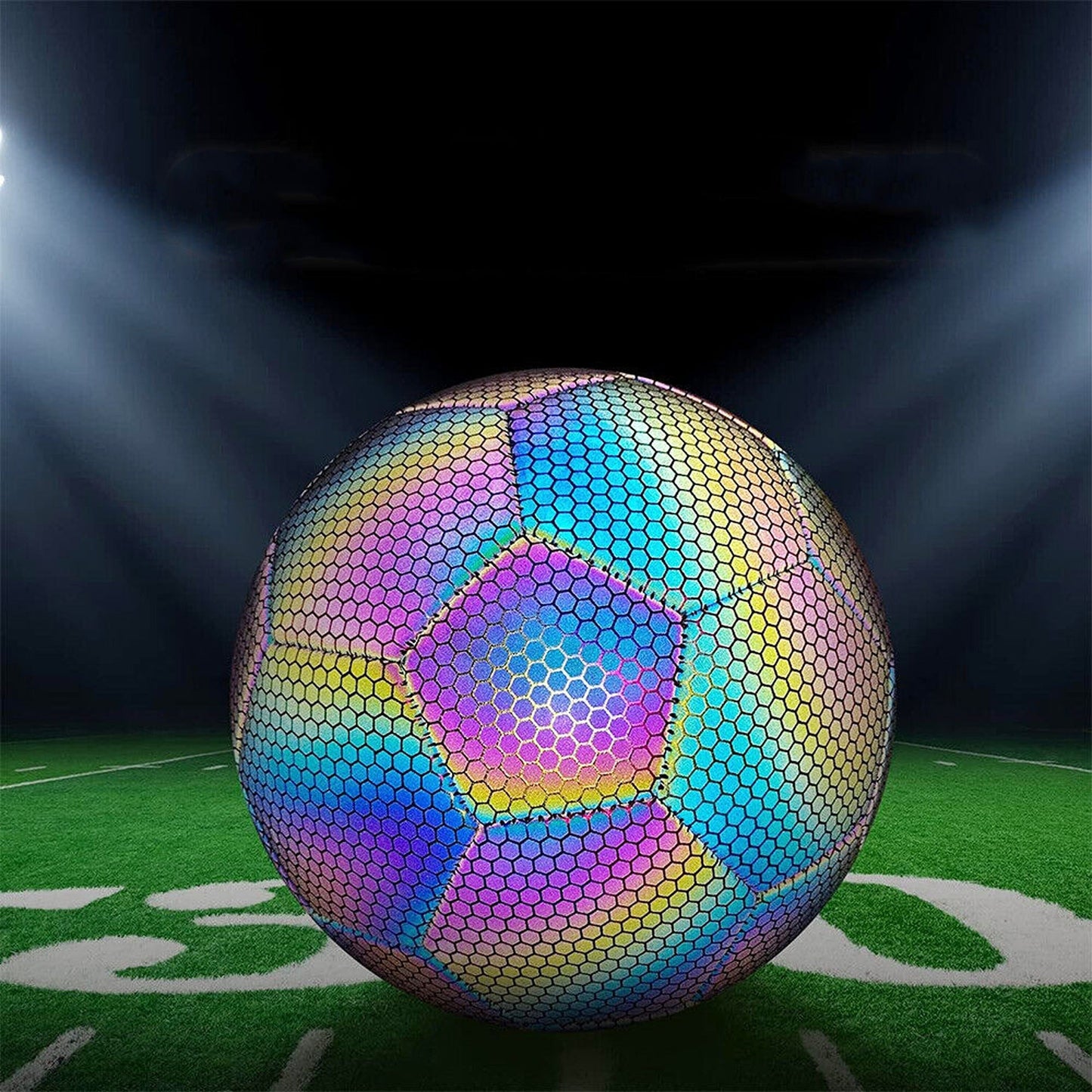 Reflective Soccer Ball for Nighttime Outdoor Training Glows in the Dark
