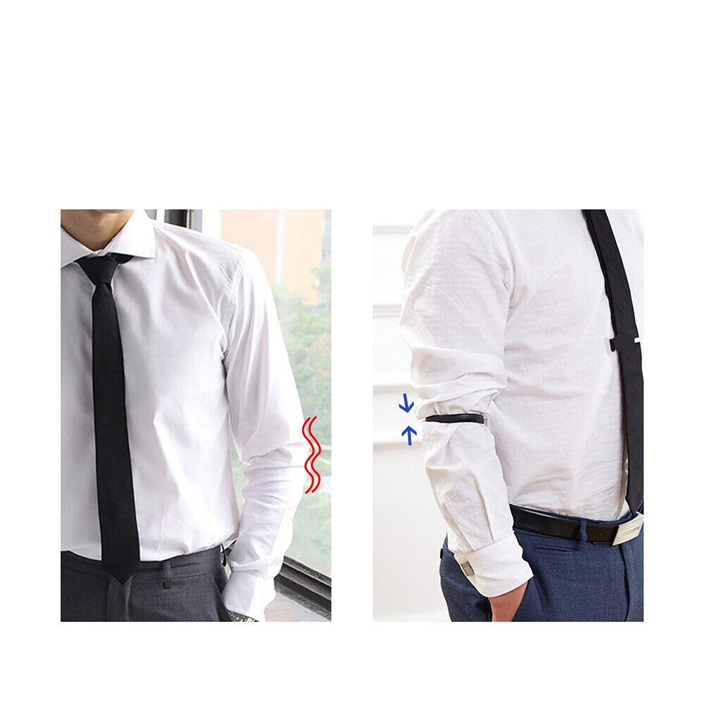 Fashion Elastic Armbands Unisex Anti-Slip Shirt Sleeve Holders