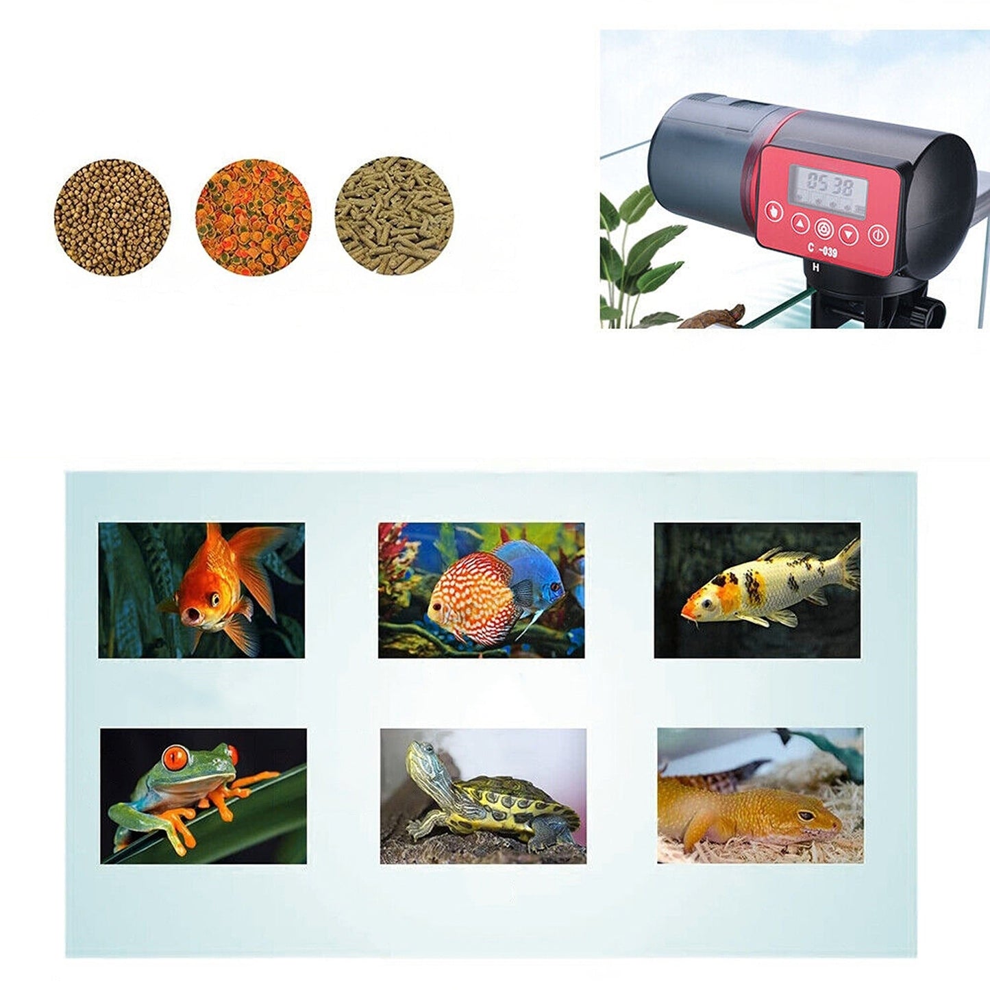 Automatic LCD Timer Fish Food Feeder Dispenser for Aquarium Pond