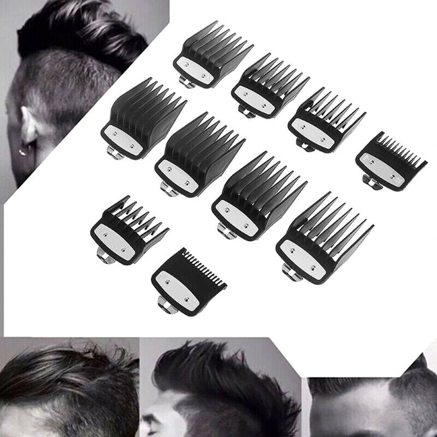 Hair Clipper Attachment Combs Trimmer Guide Limit Combs 10pcs