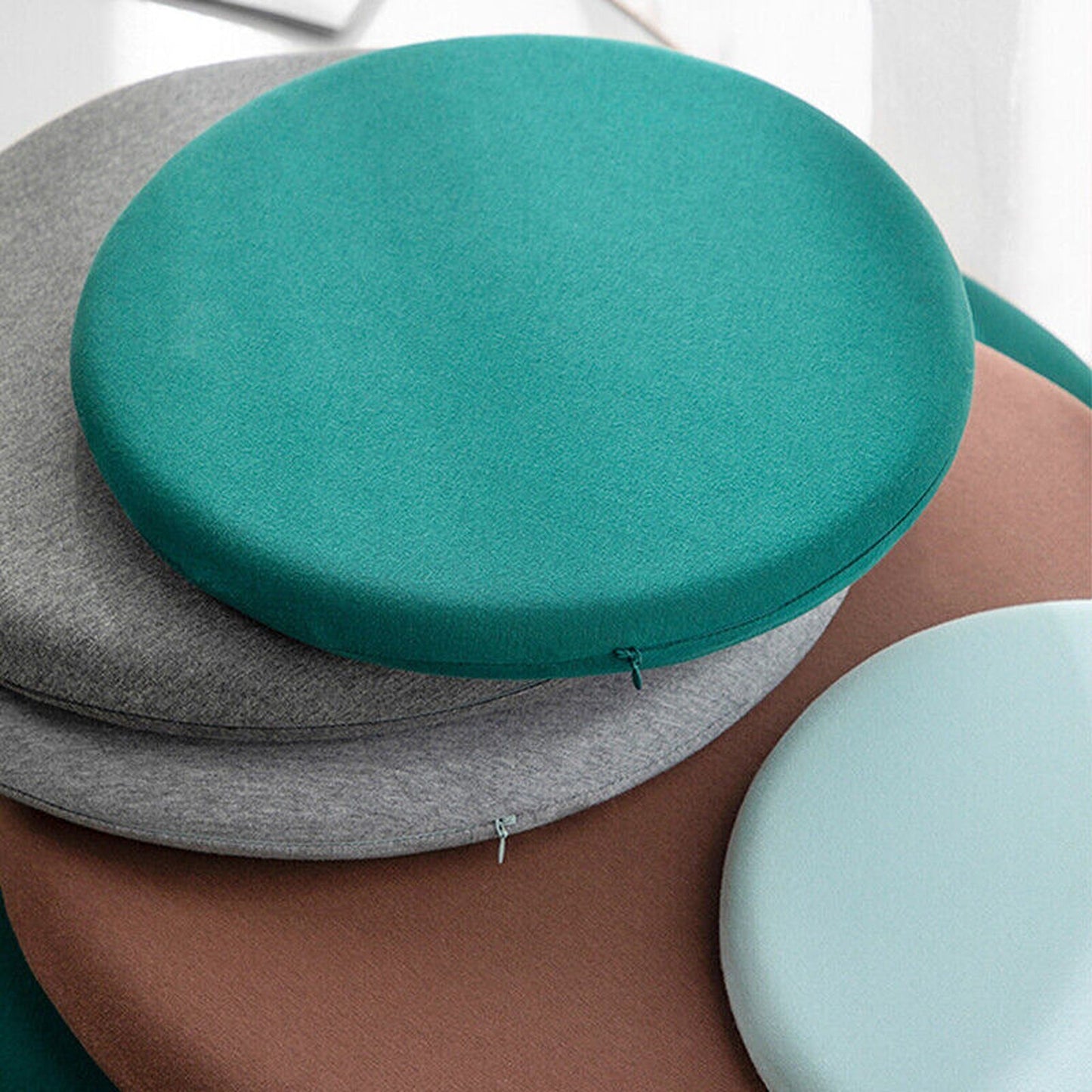 Foam Base Round Seat Cushion Memory for Kitchen Patio Chair Decor