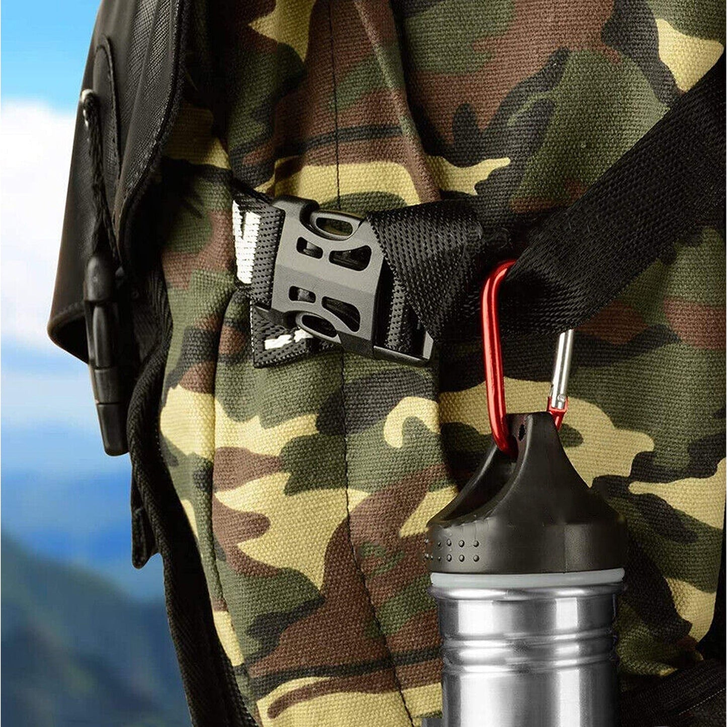 Colored Aluminum Carabiner Clips Snap Hooks for Keychains and Hiking