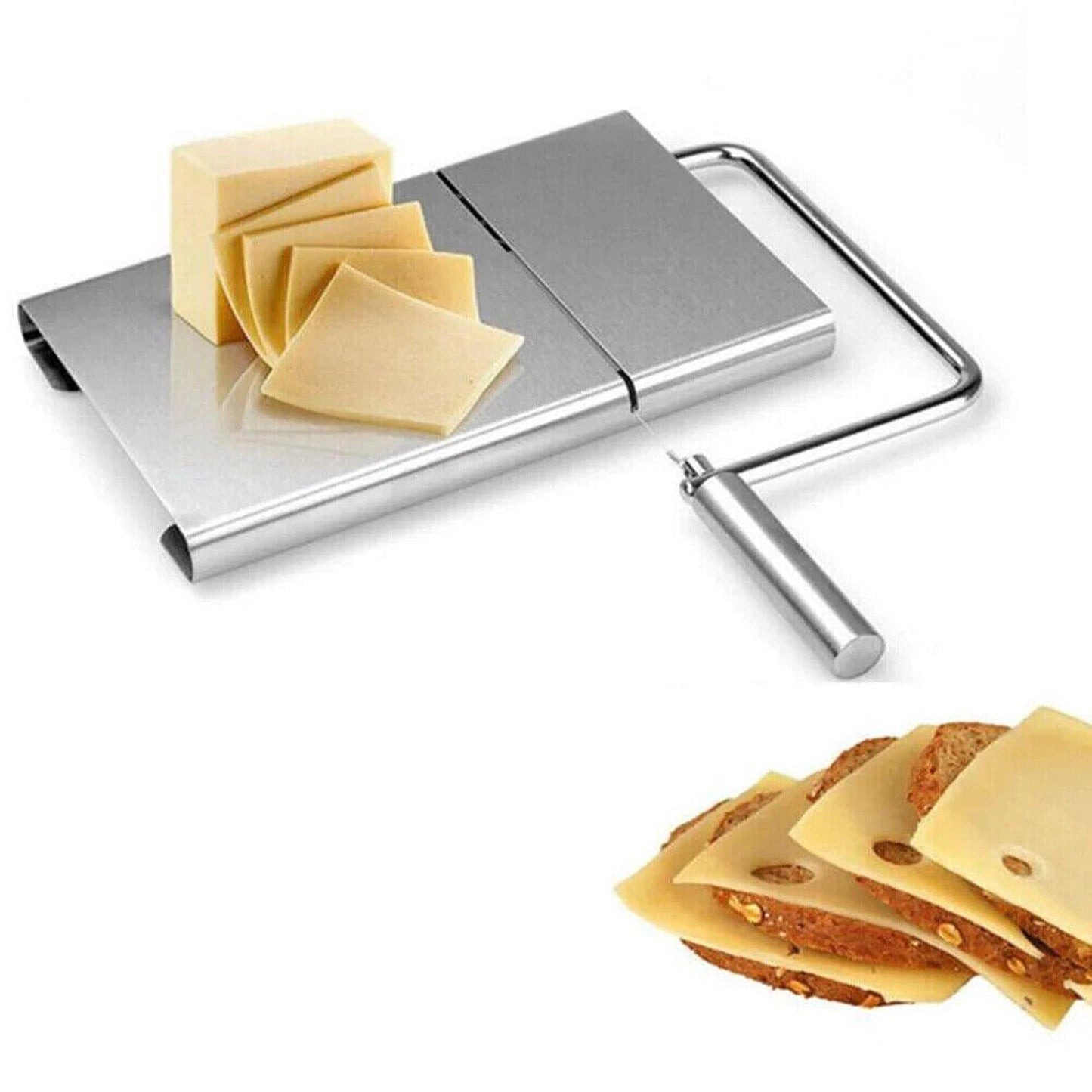 Stainless Steel Cheese Slicer with Wire Cutter Cake and Butter Tools