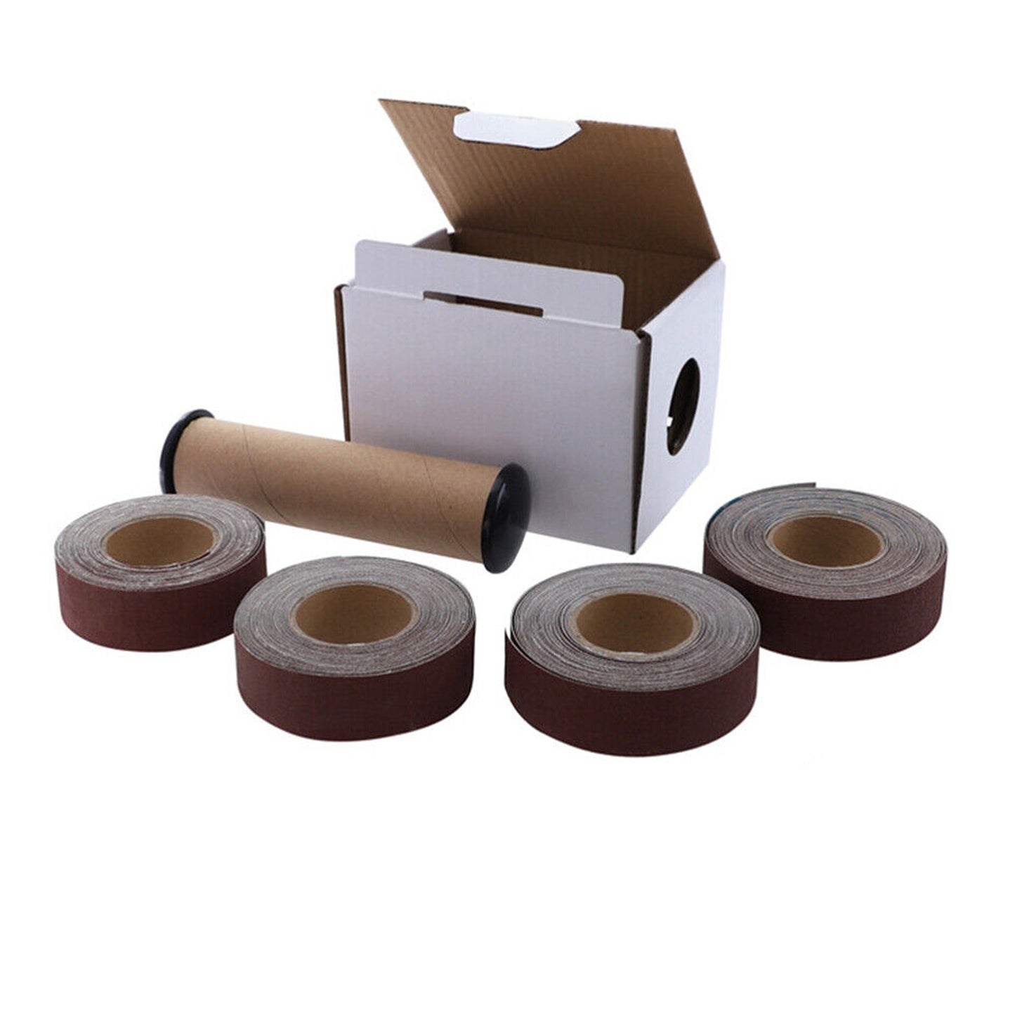 Metalwork Sandpaper Roll with Handy Dispenser Emery Cloth Kit