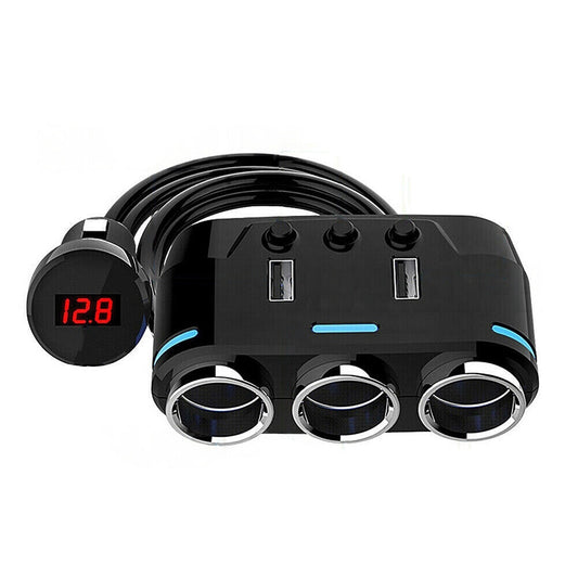 Dual USB Car Socket Splitter and Charger 12V Adapter