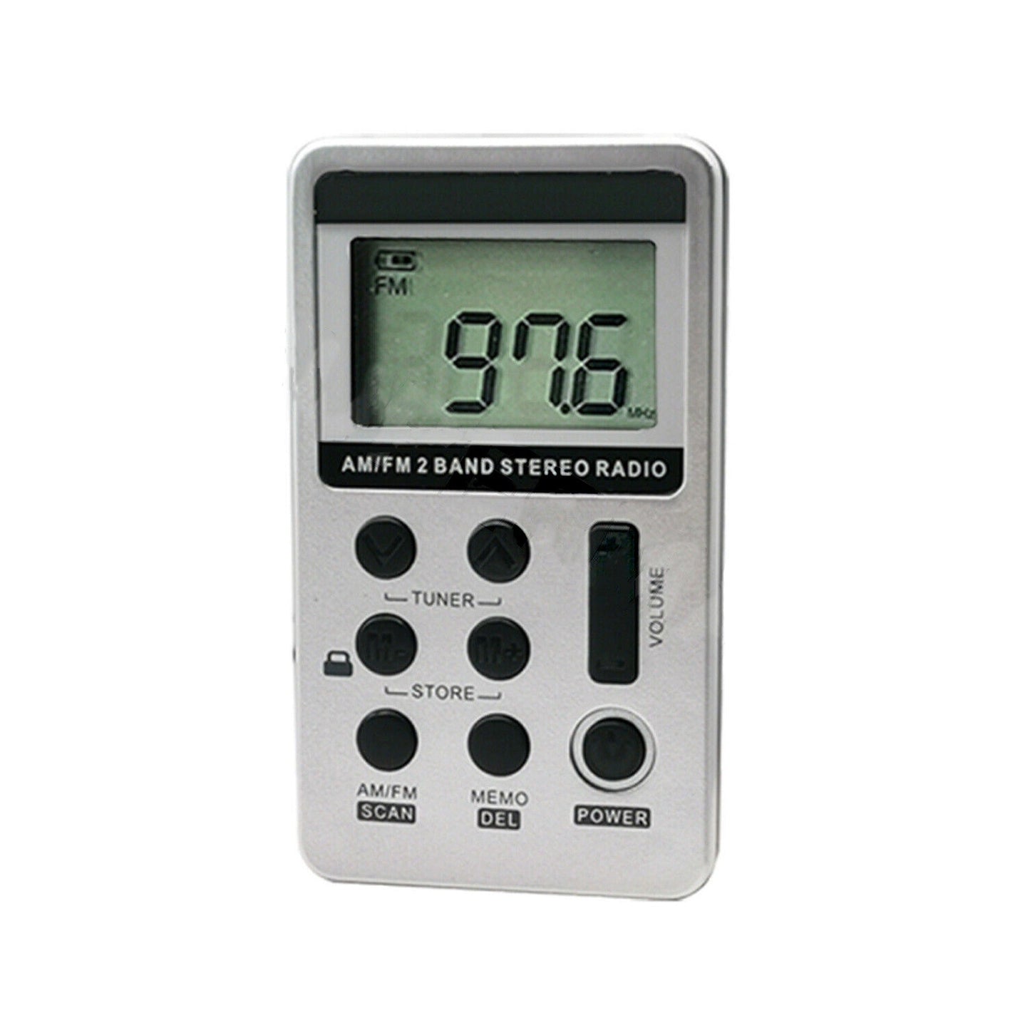 Portable AM/FM Radio Pocket Receiver with Earphone and USB Charging