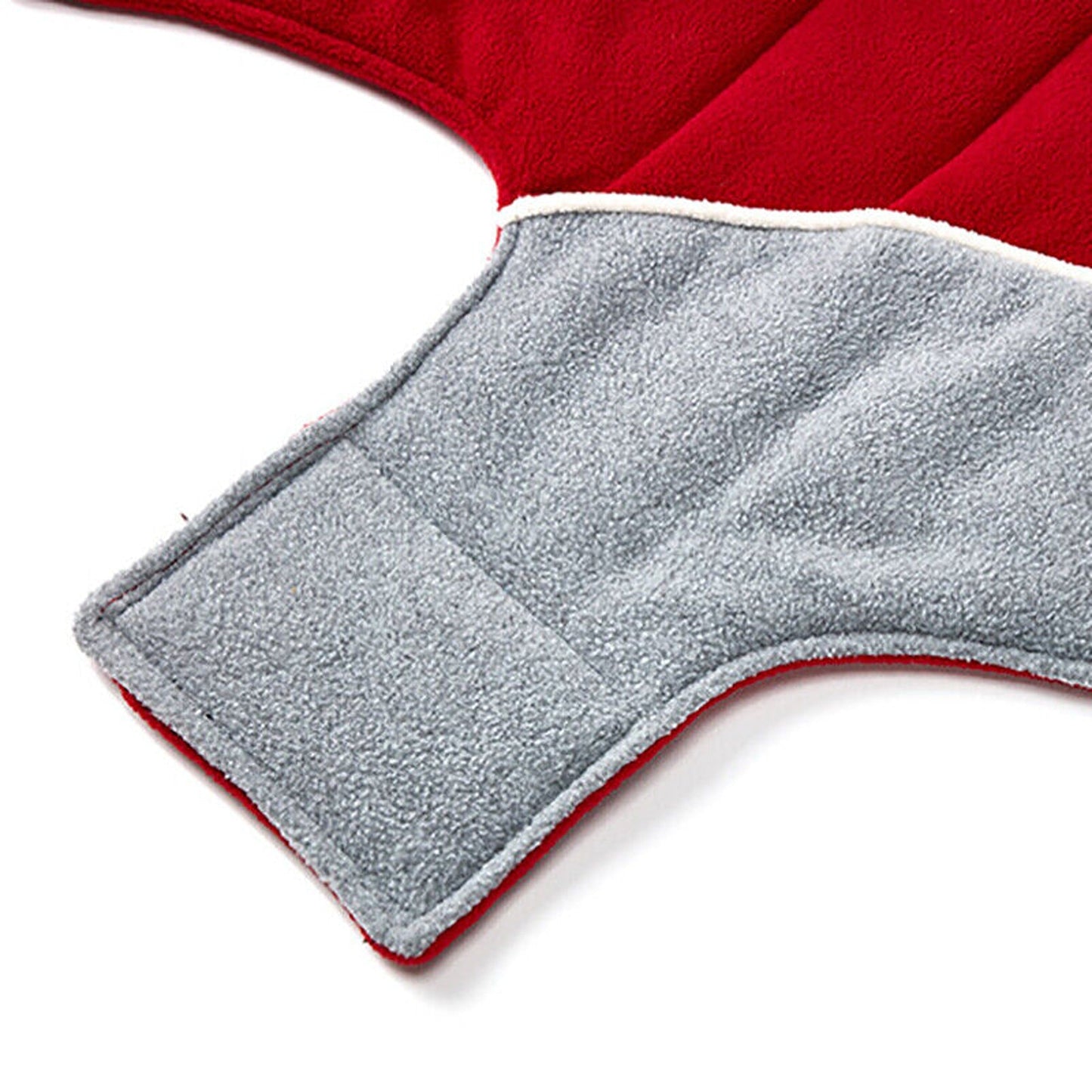 Red Fleece Pet Jacket Double-Sided Winter Dog Vest