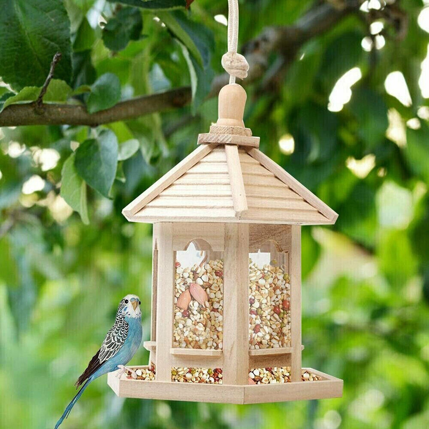 Waterproof Hanging Bird Feeder for Garden Gazebo Style