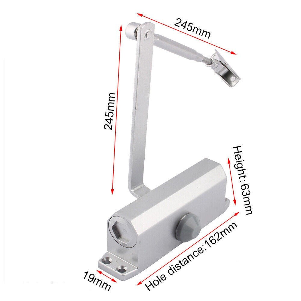 Automatic Hydraulic Door Closer with Soft Close and Fire Rating