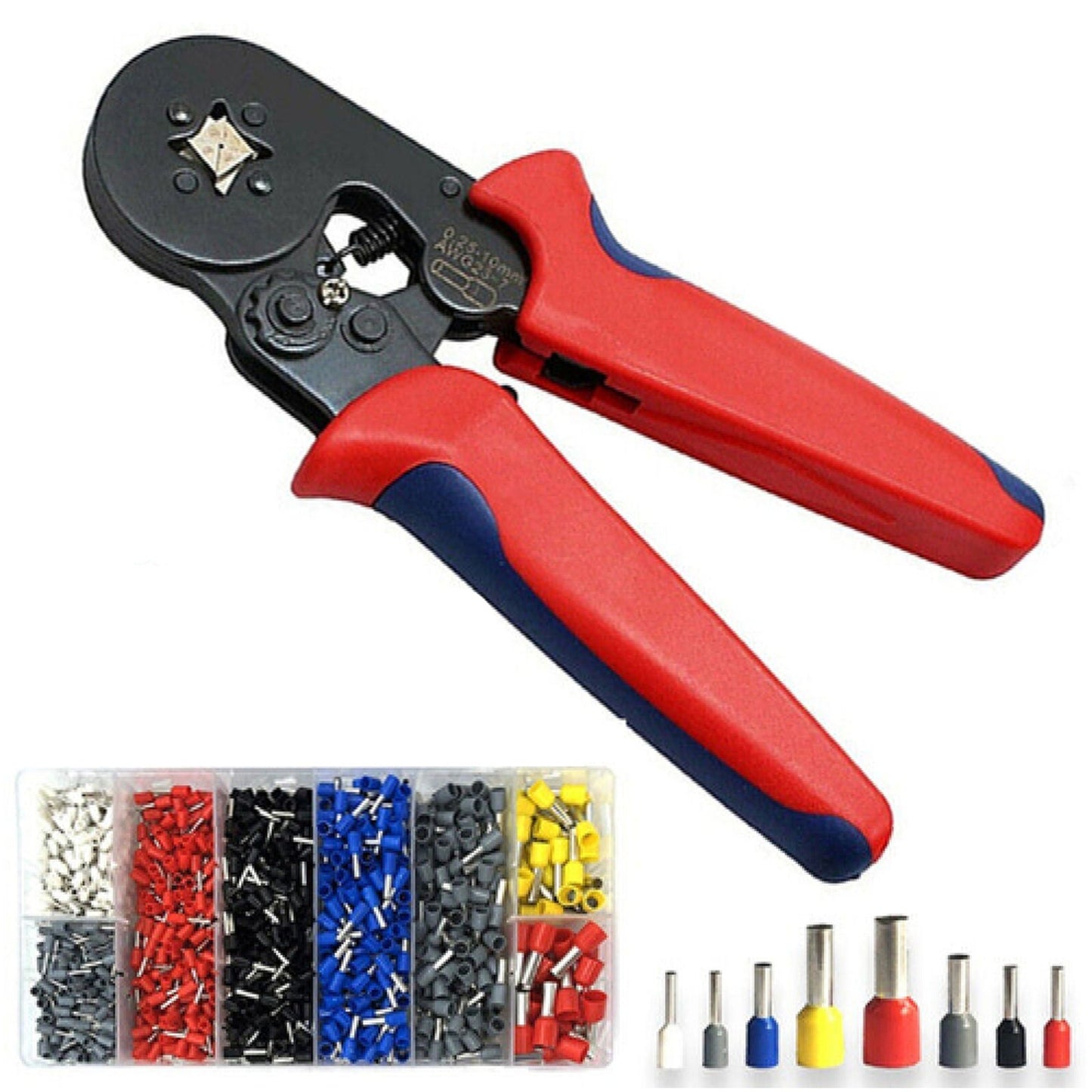 1200pcs Bootlace Ferrule Terminals Kit Wire Crimp Cable Pin End Connectors