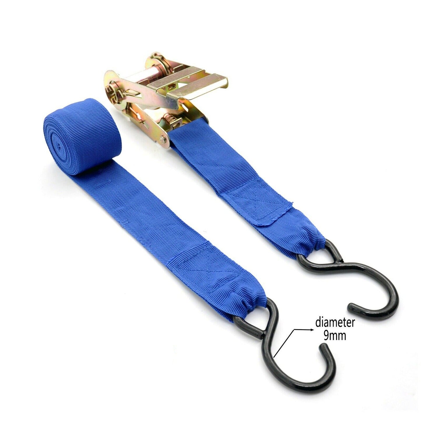 4pcs Ratchet Tie Down Strap for Motorbike Truck Roof Rack Cargo Trailer