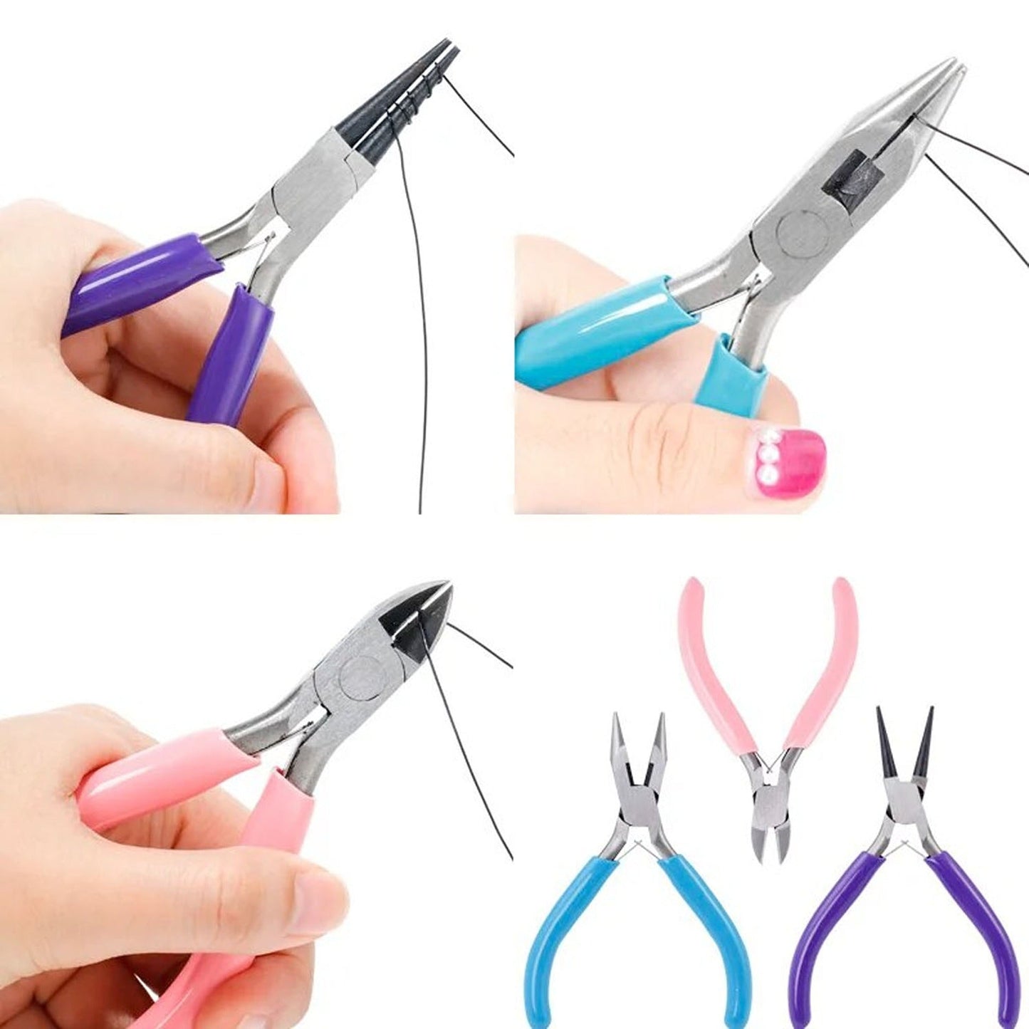 Beading and Jewellery Making Round Nose Pliers with Wire Cutters