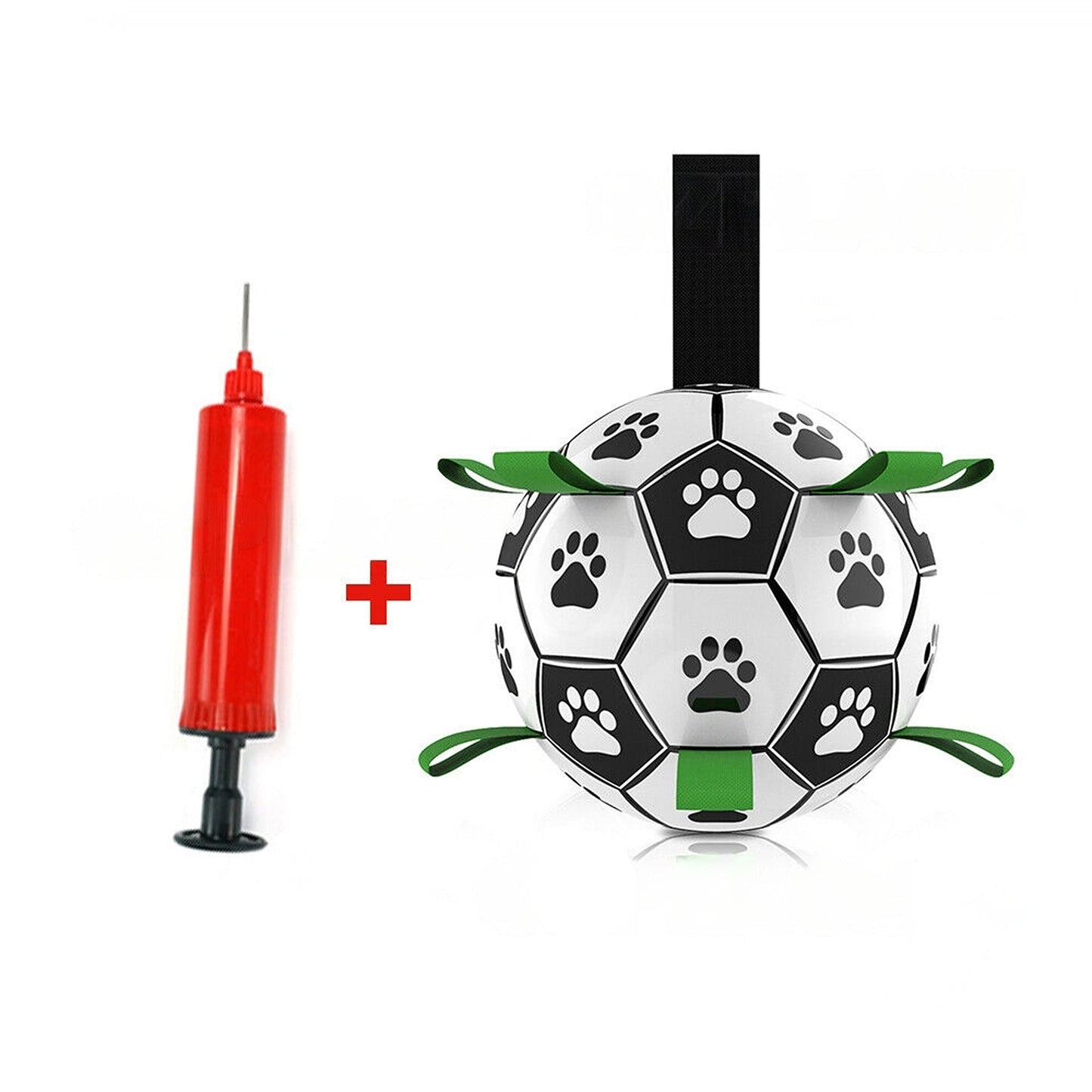Pet Football Water Tabs Toy Interactive Dog Soccer Ball with Pump