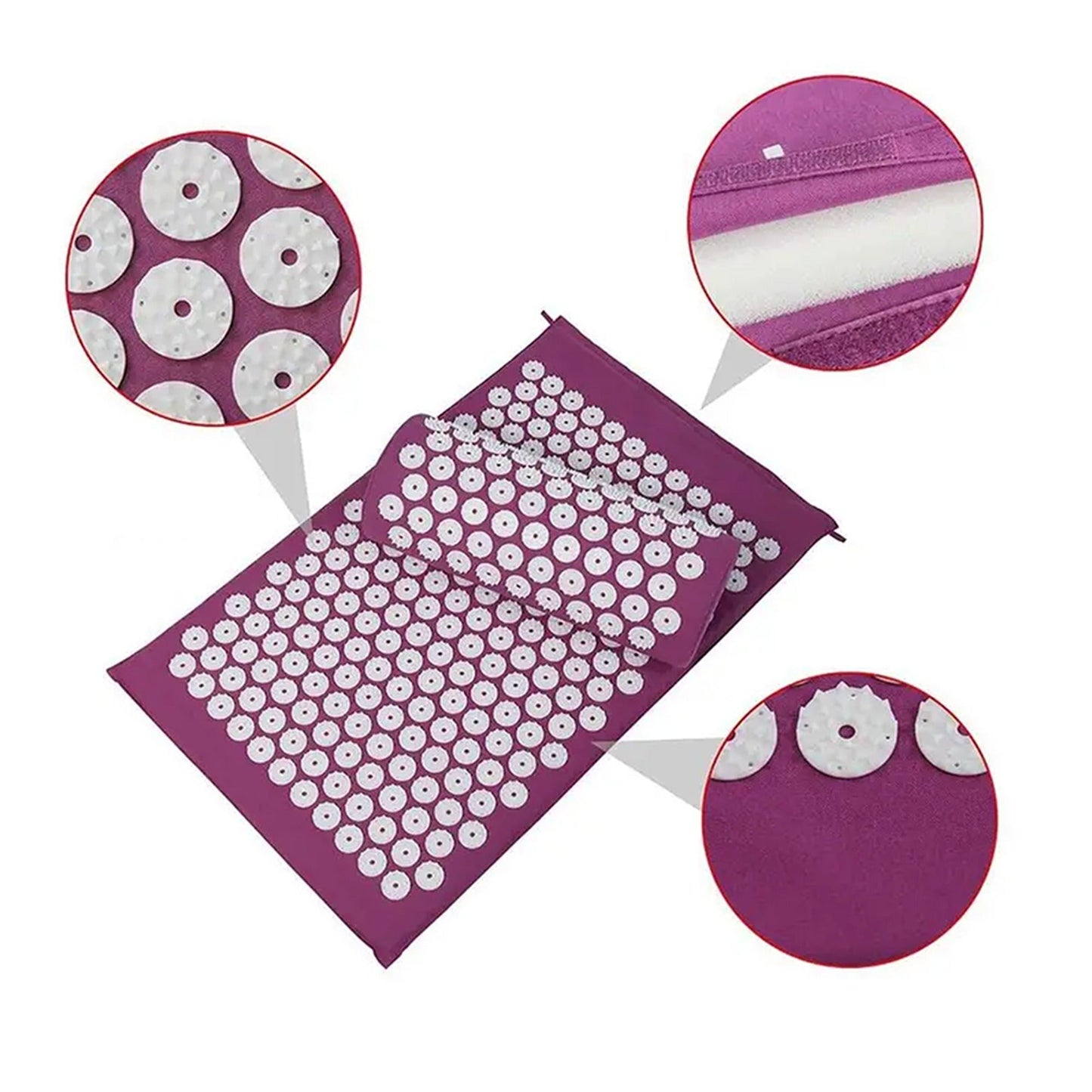 Yoga Acupressure Cushion Mat Body Massager Shakti Pad