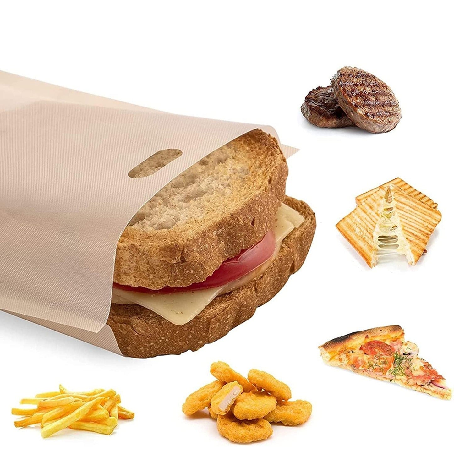 Gluten Free Reusable Toaster Sandwich Bag for Toasting Bread