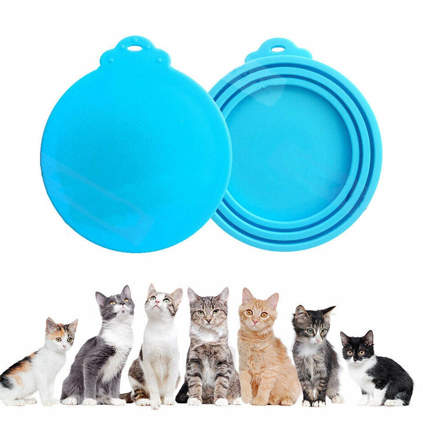 Reusable Silicone Pet Food Can Lid Universal Fit Storage Covers