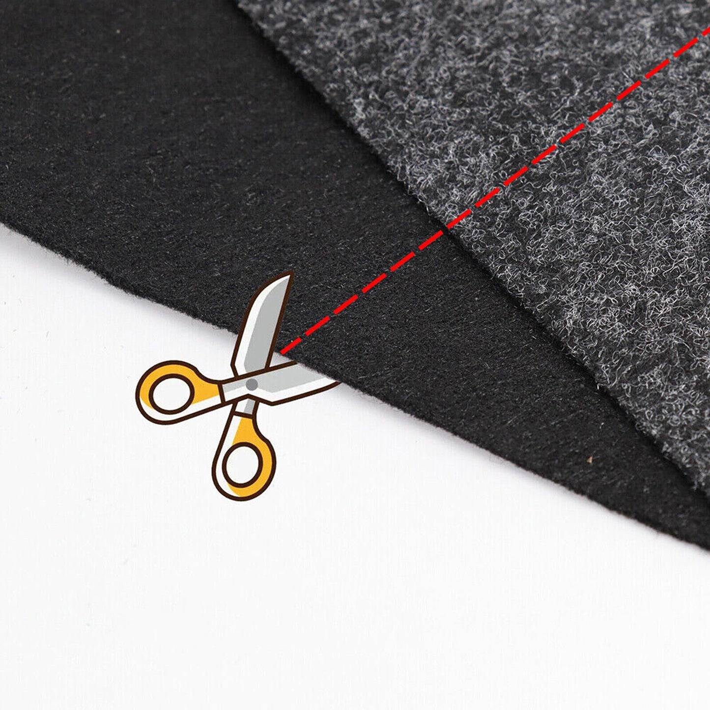 Grey Felt Fabric Car Carpet for Interior Renovation Underfelt