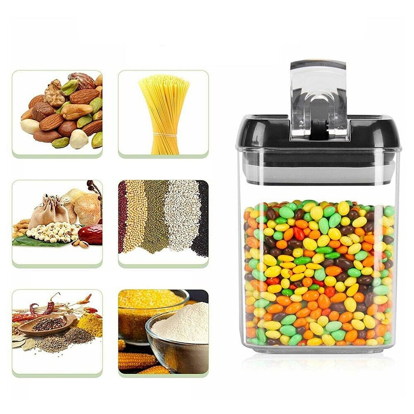 14-Piece Kitchen Pantry Organization Set Airtight Food Storage Containers