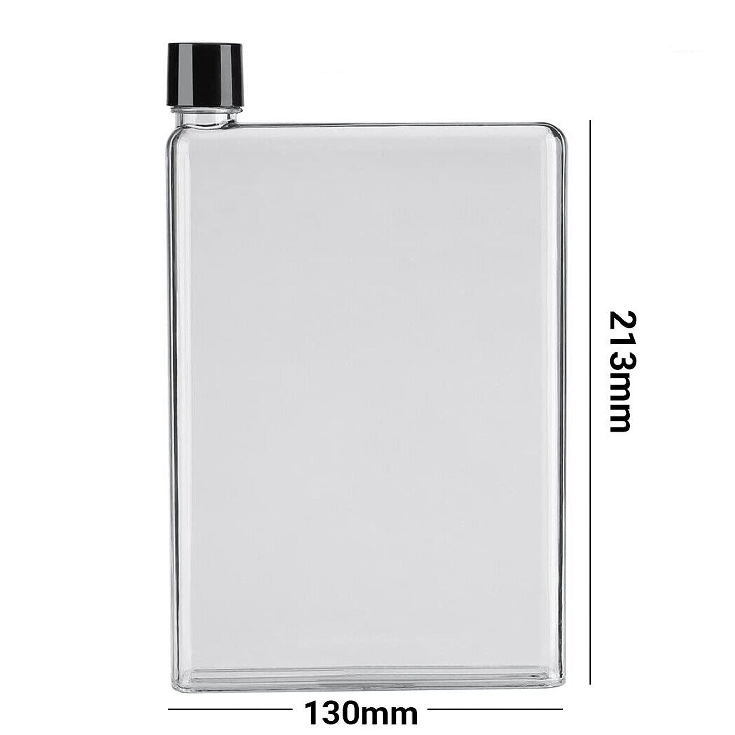 Portable A5 Paper Kettle Flat Water Bottle 420ml Book-Shaped Drink Cup
