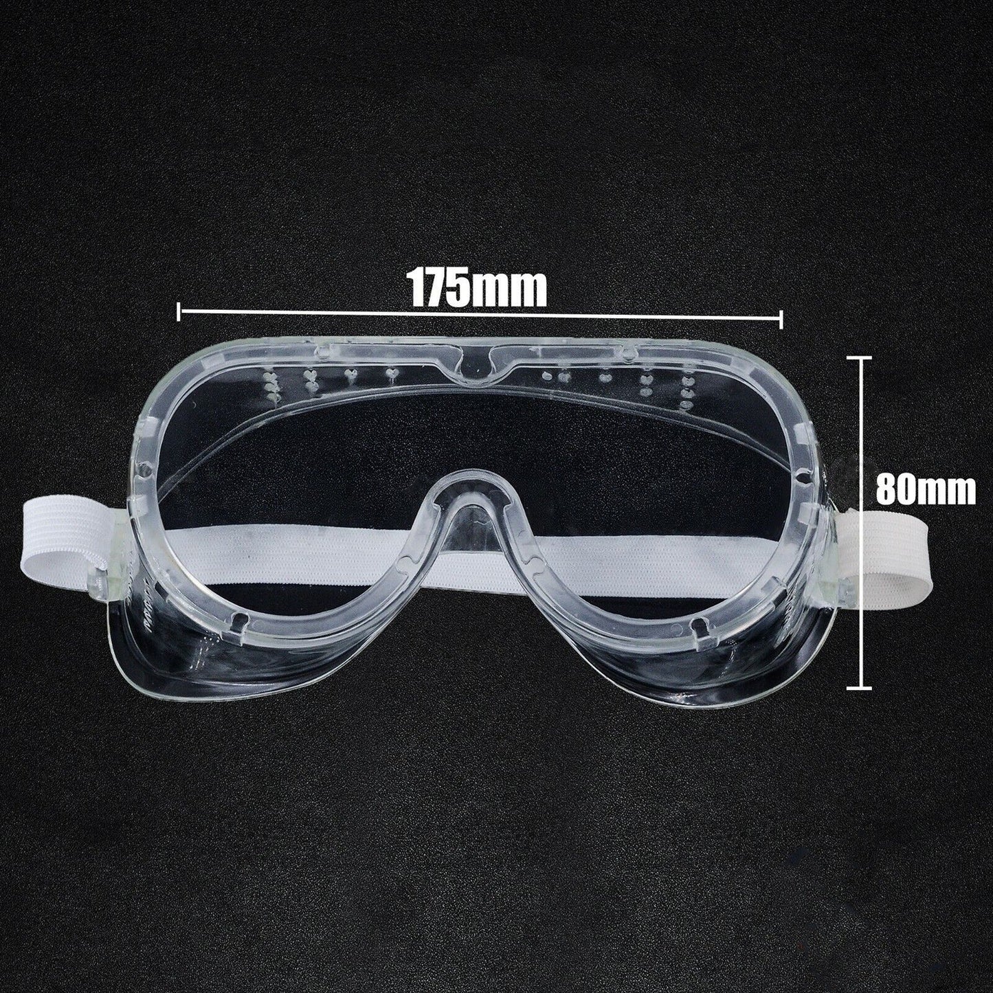 Adjustable Transparent Safety Goggles for Dust and Splash Protection