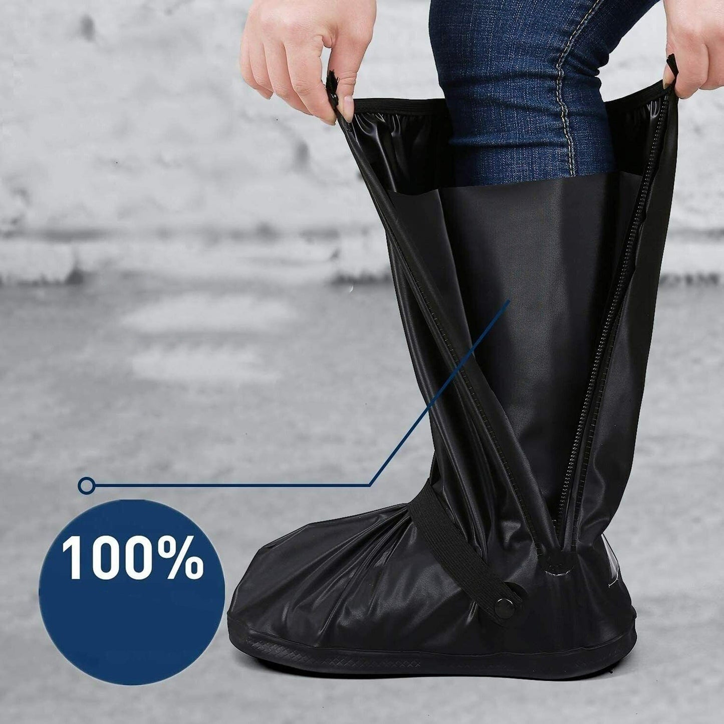 Reusable Waterproof Boot Gear Anti-slip Rain Shoe Covers