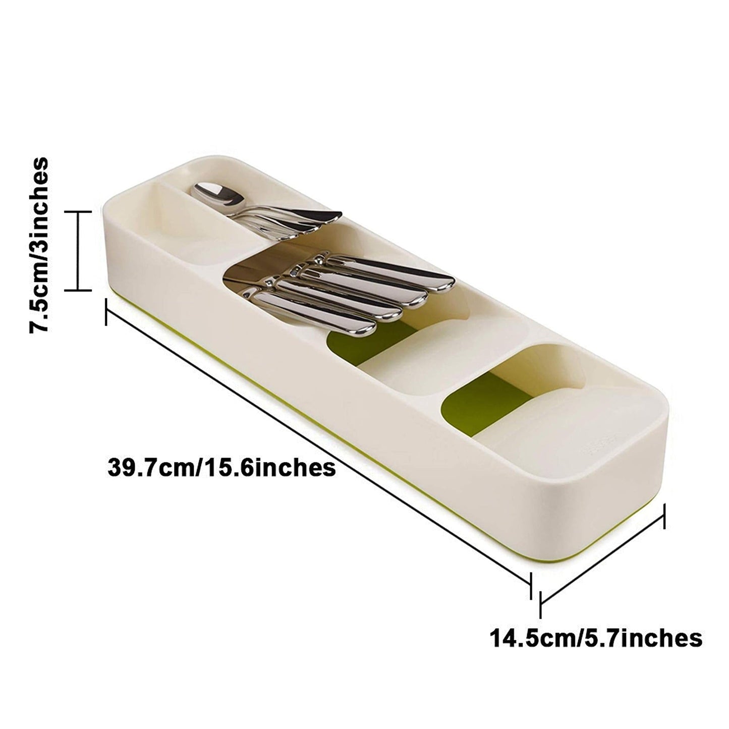 Kitchen Drawer Cutlery Organiser Tray Divider for Utensils