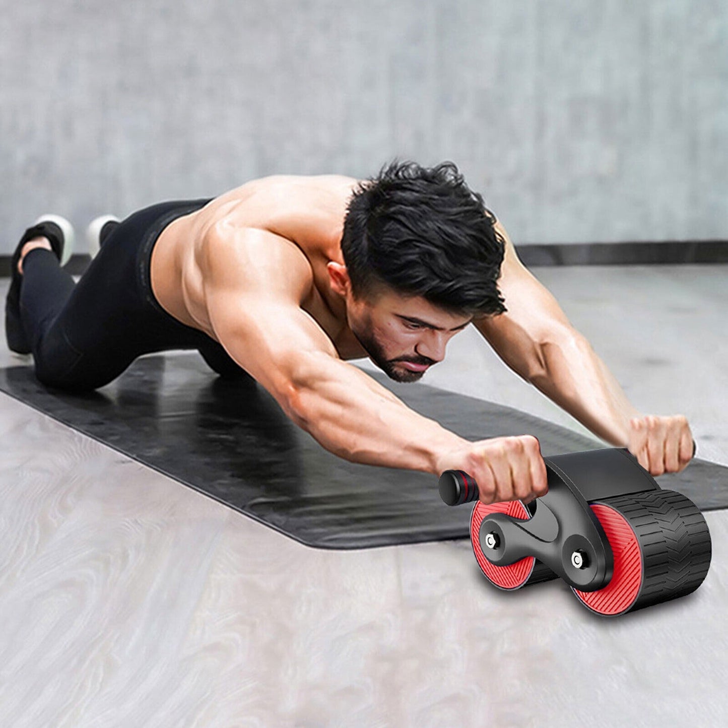 Anti-Slip Gym Abdominal Wheel with Automatic Rebound